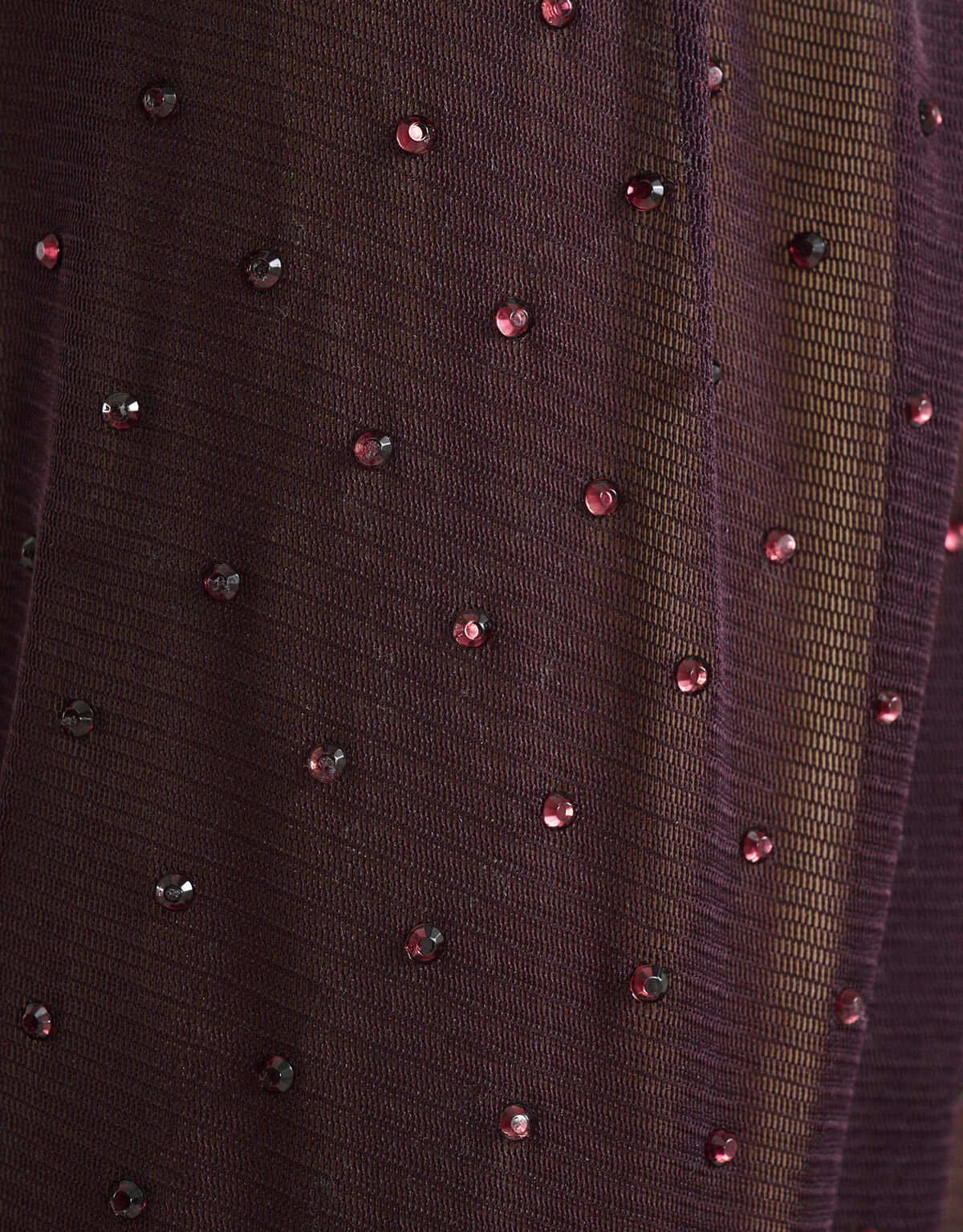 Strass Mesh Top Bordeaux SHOEBY WOMEN