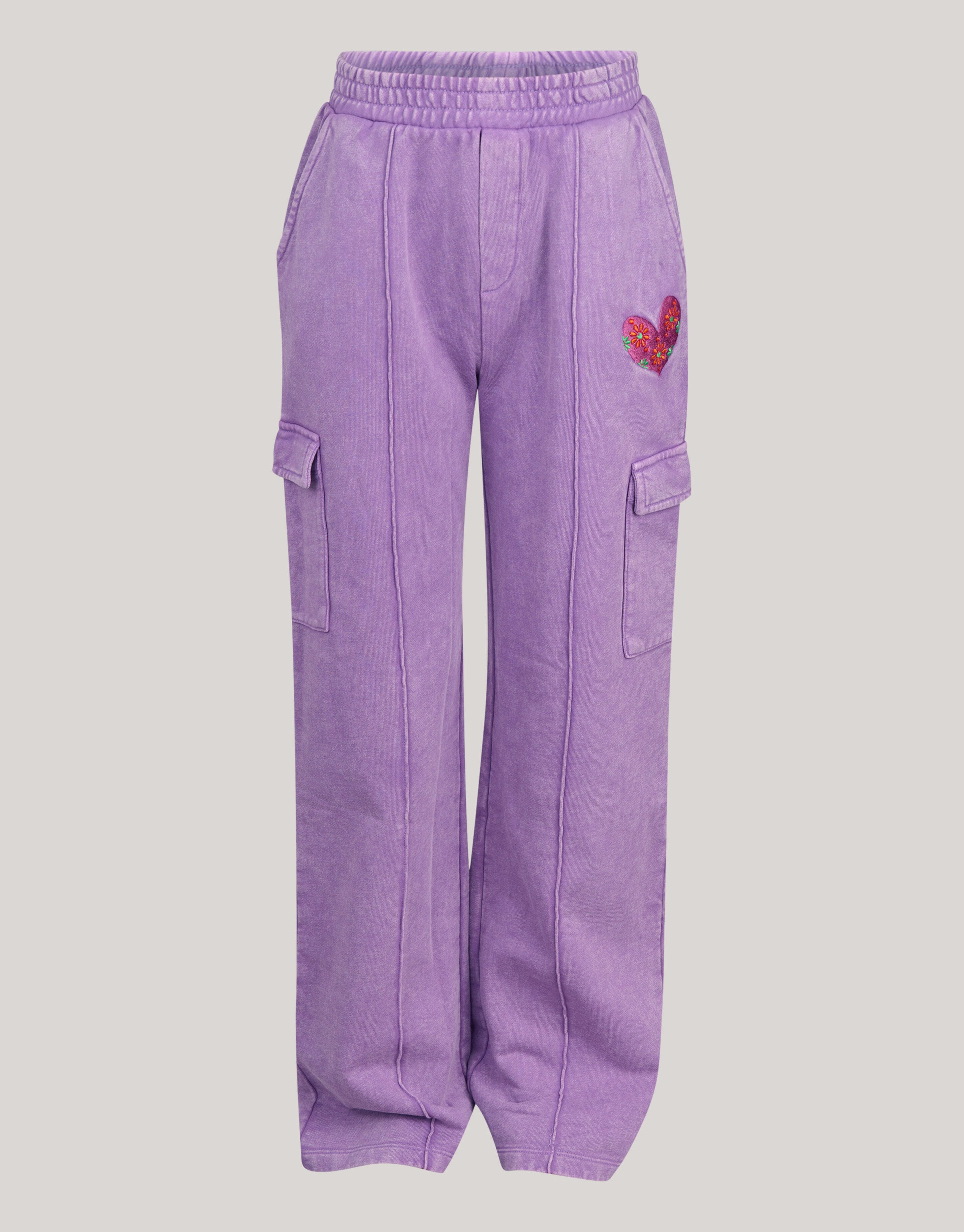 Cargo Wide Leg Broek Paars SHOEBY GIRLS