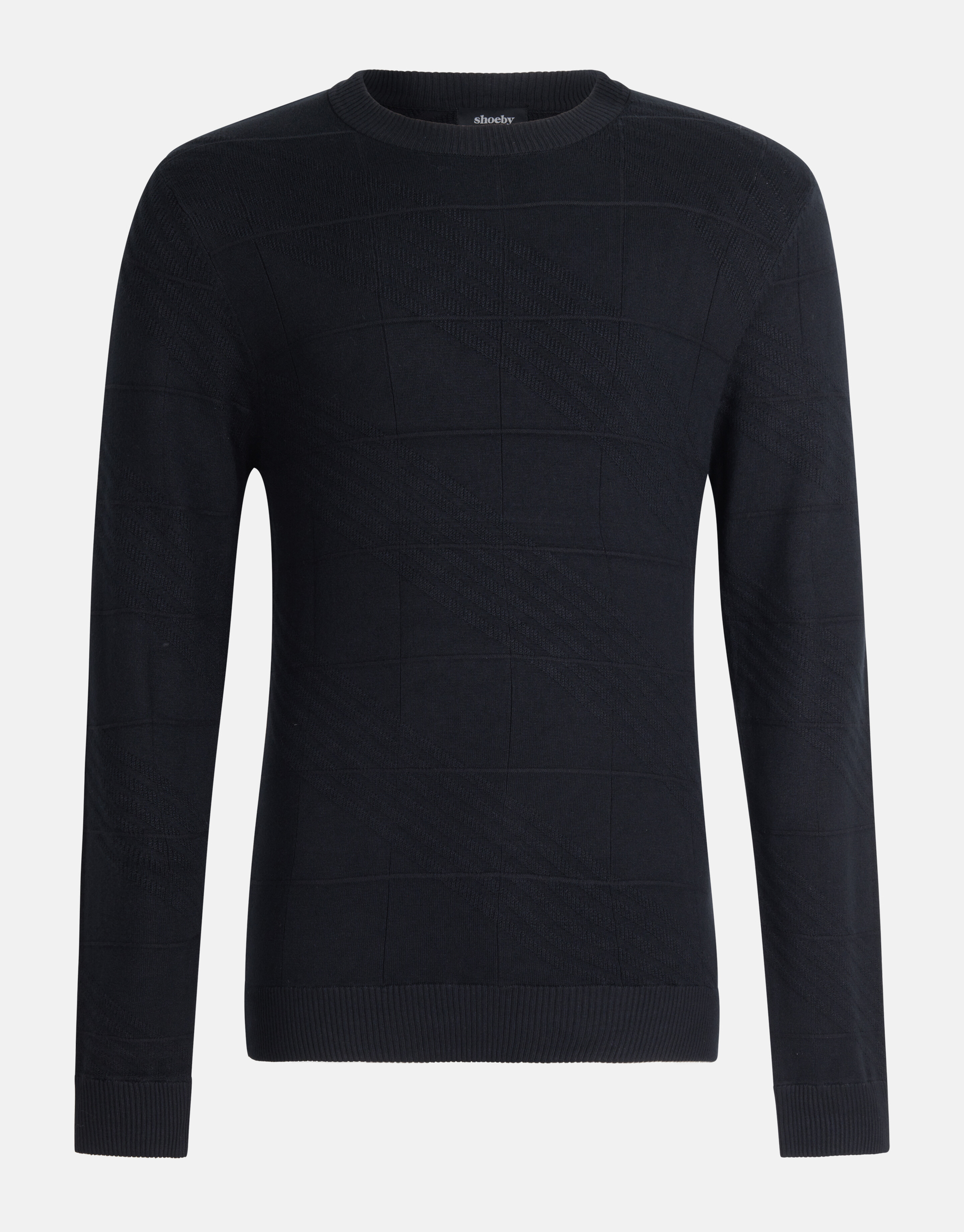 Diagonaal Trui Zwart SHOEBY MEN