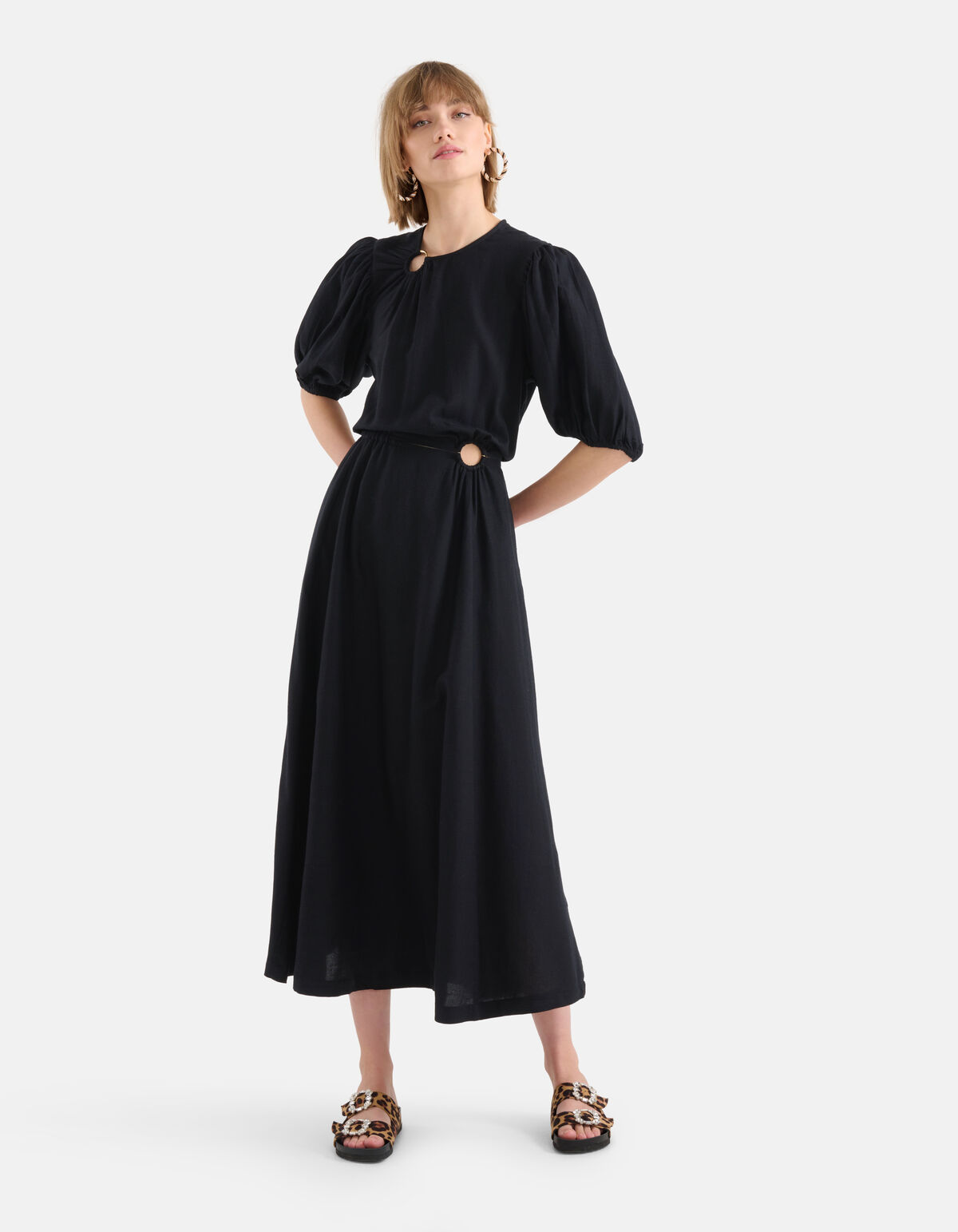 Ring Jurk Zwart SHOEBY WOMEN