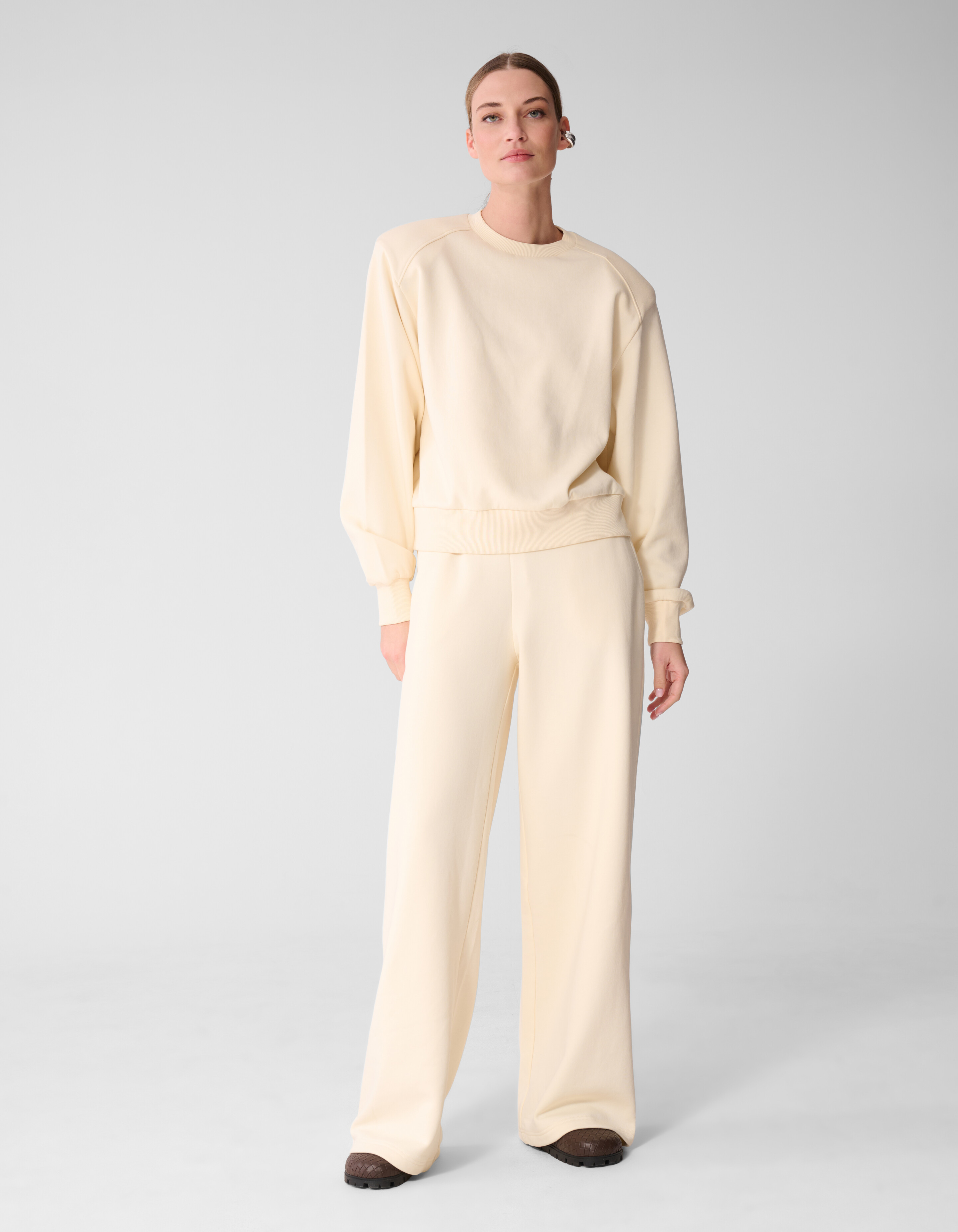 Wide Leg Jogger Gebroken Wit SHOEBY WOMEN