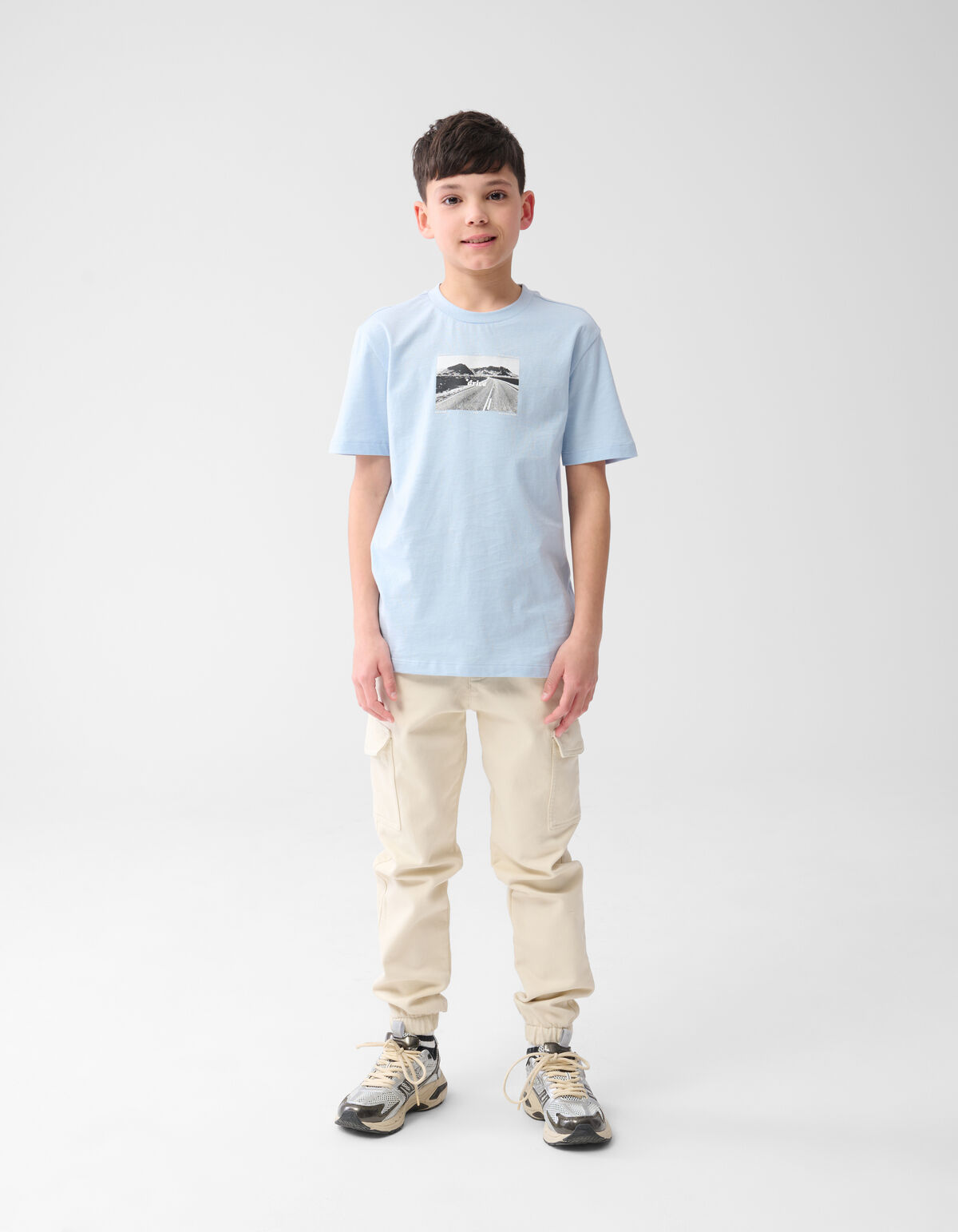 Artwork T-shirt Lichtblauw SHOEBY BOYS
