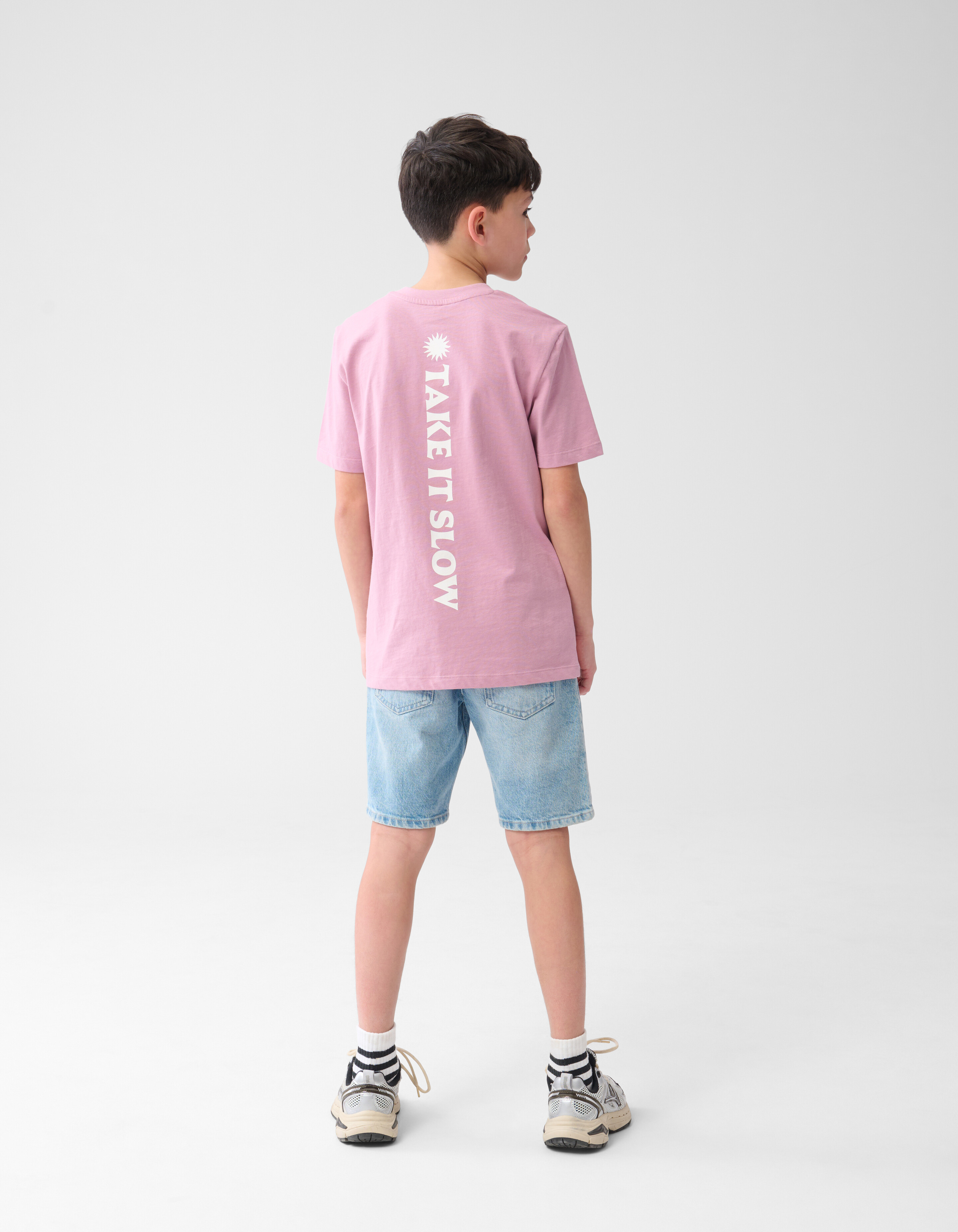 Straight Fit Denim Short Bleached SHOEBY BOYS