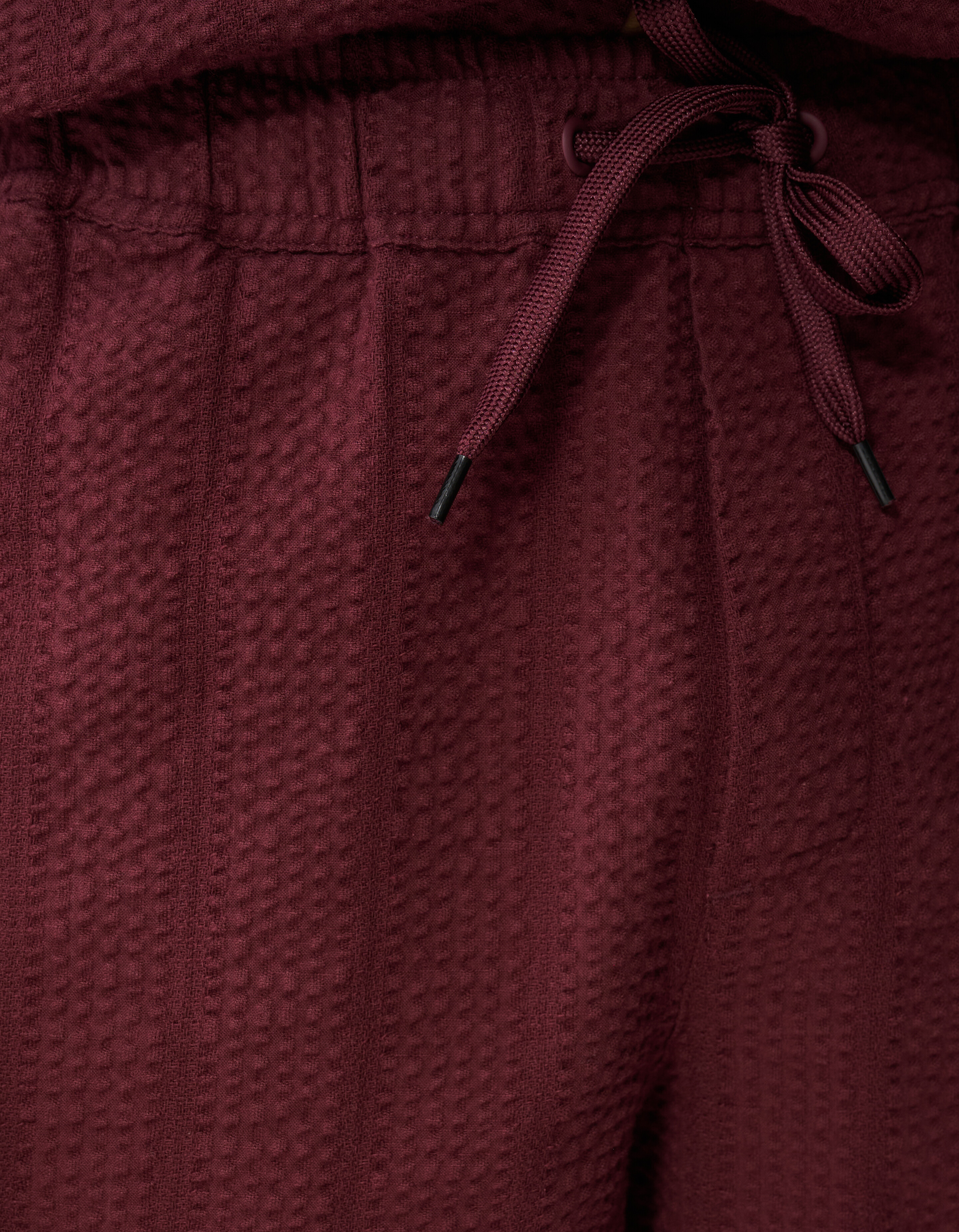 Seersucker Stripe Short Donkerrood SHOEBY MEN