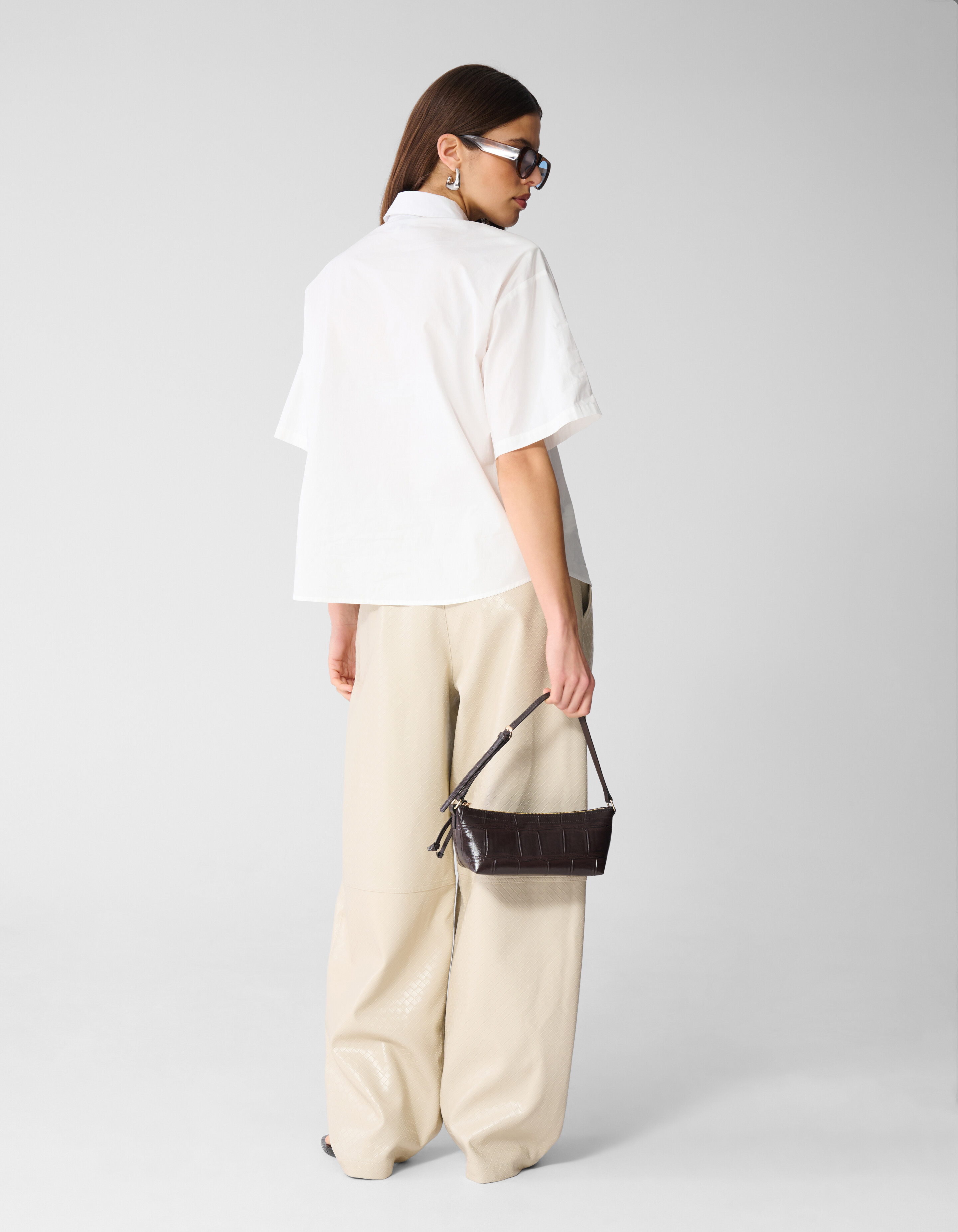 Braided Barrel Fit Broek Gebroken Wit SHOEBY WOMEN