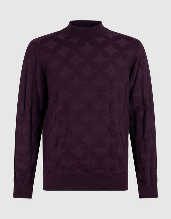 Sparkle Gebreide Trui Donkerrood SHOEBY MEN