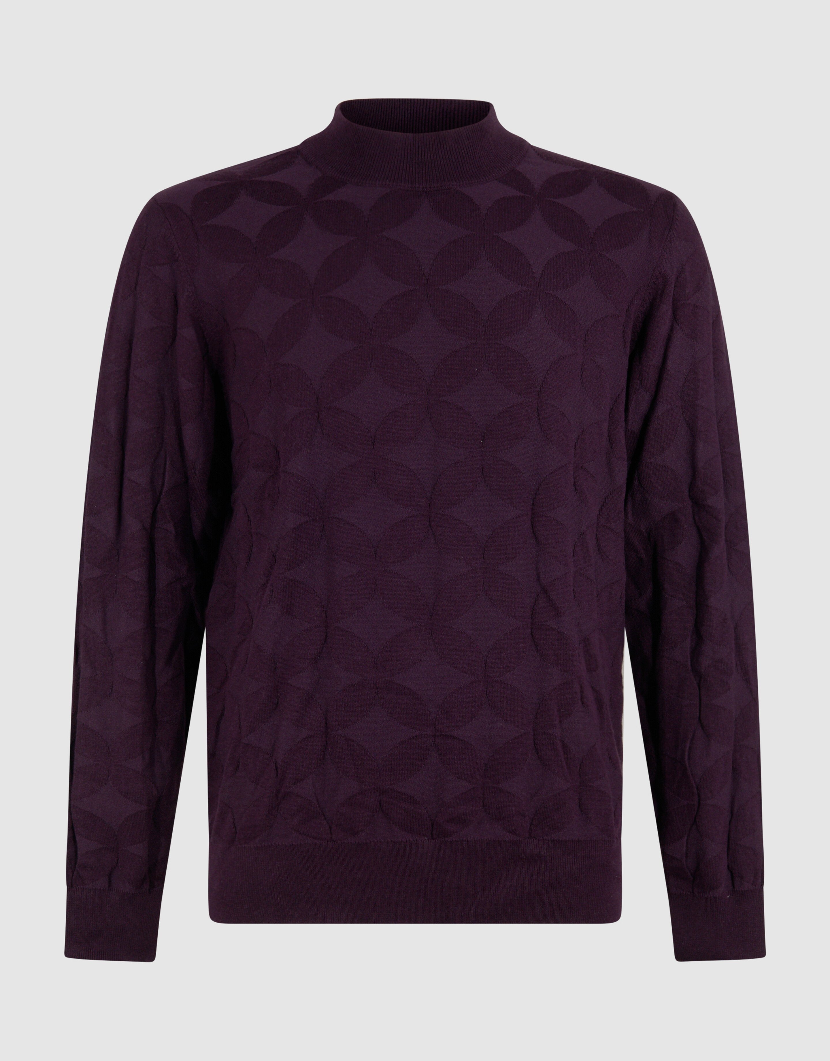 Sparkle Gebreide Trui Donkerrood SHOEBY MEN