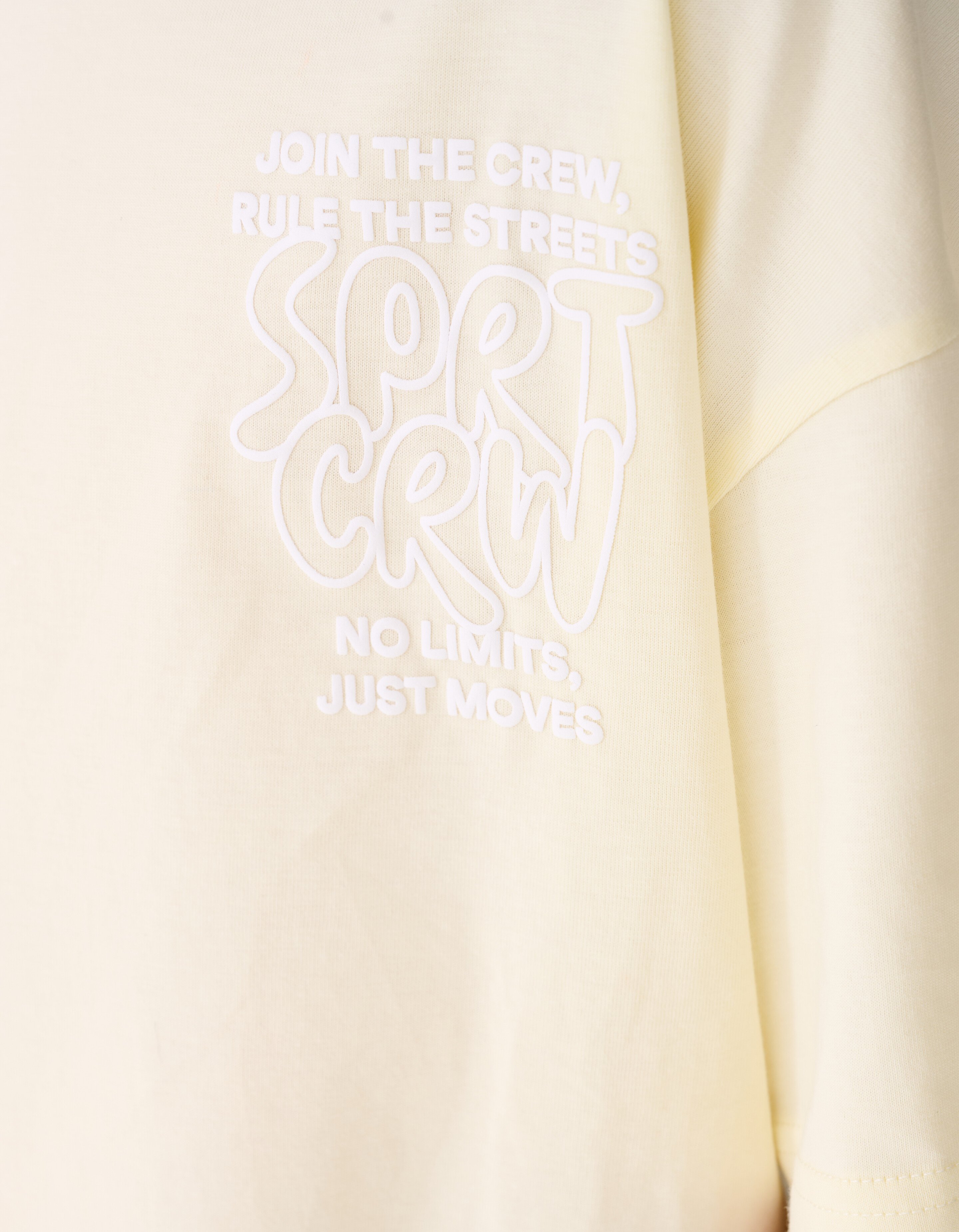 Sport Crew Artwork T-shirt Lichtgeel SHOEBY BOYS