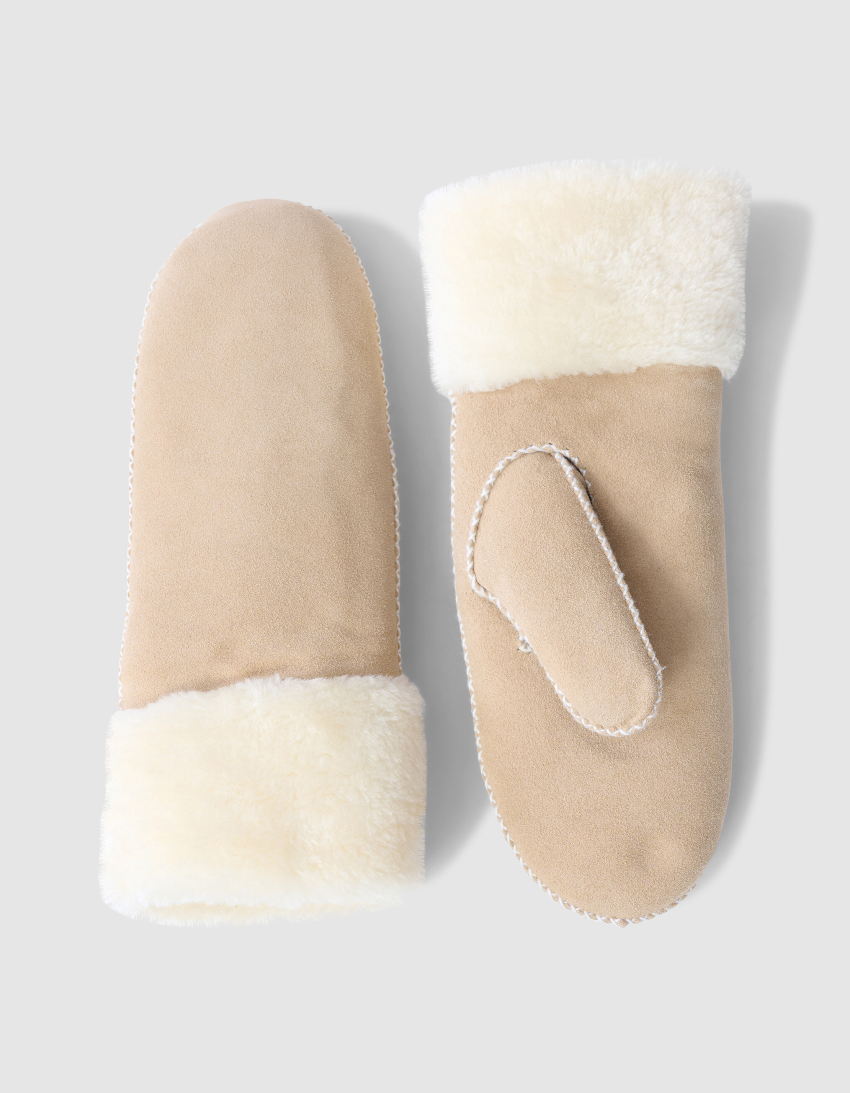 Suède Wanten Beige SHOEBY ACCESSOIRES