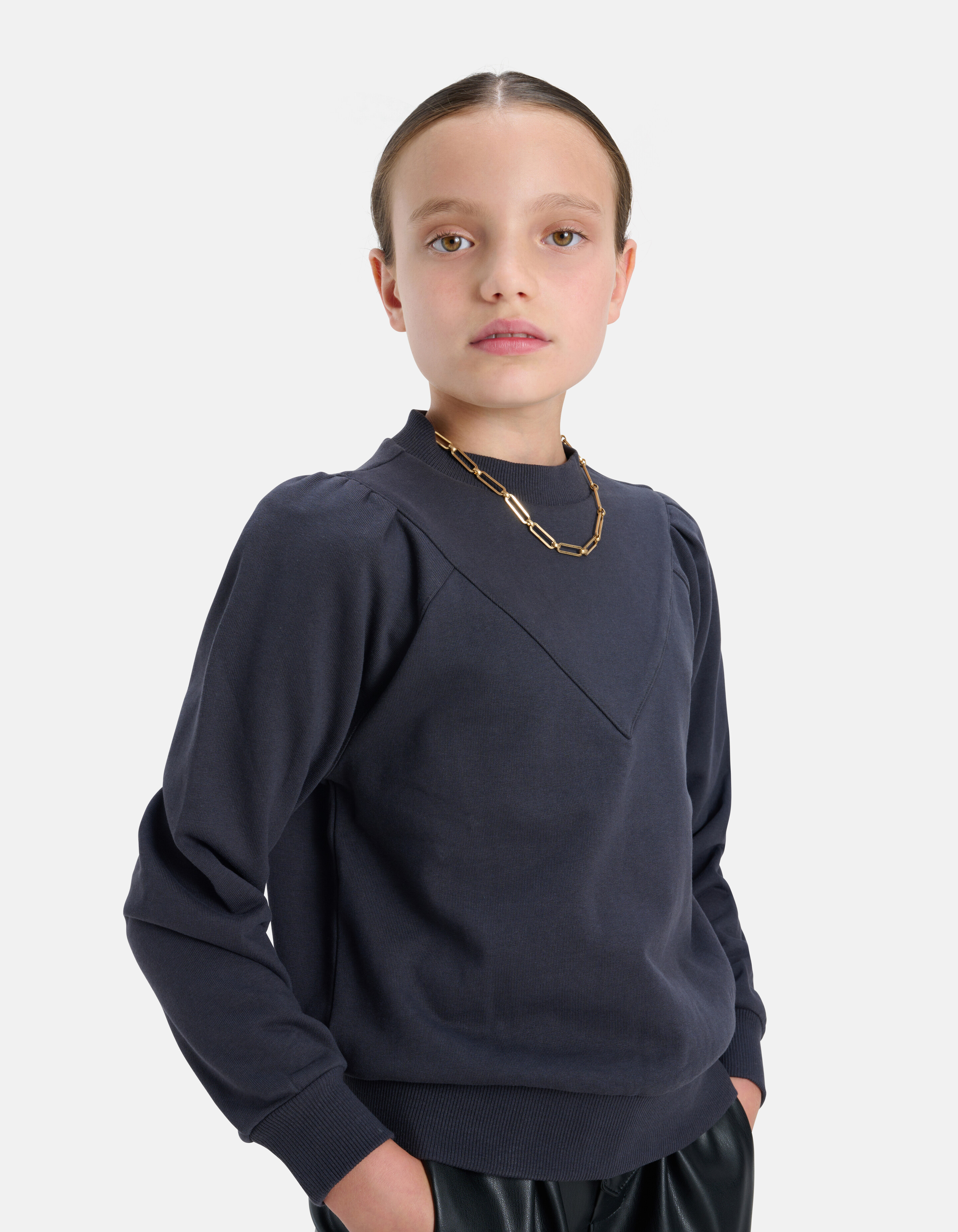 Pofmouwen Sweater Donkergrijs JILL&MITCH