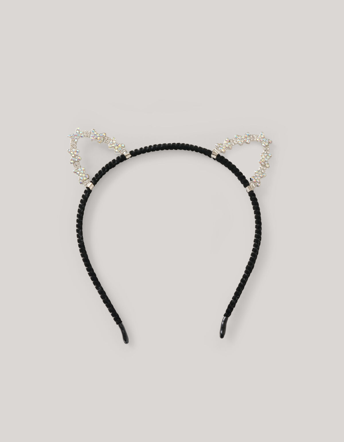 Strass Katten Haarband Zwart SHOEBY ACCESSOIRES