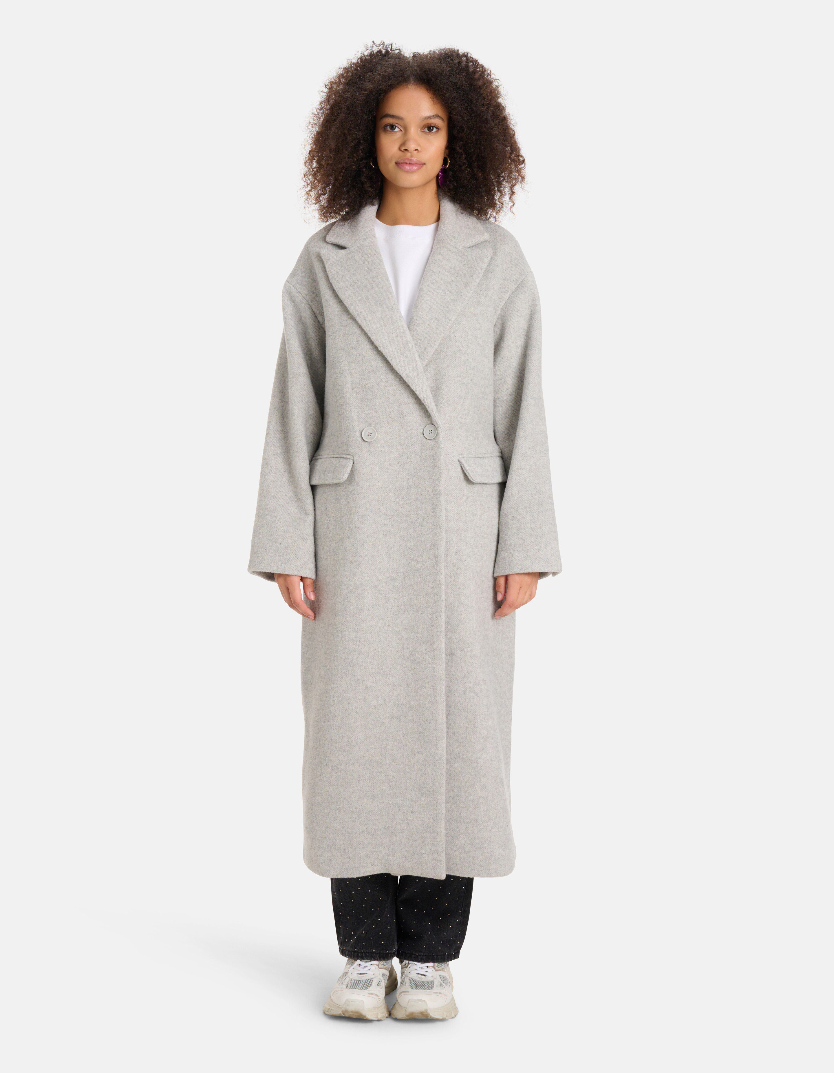 Lange Rechte Jas Grijs SHOEBY WOMEN