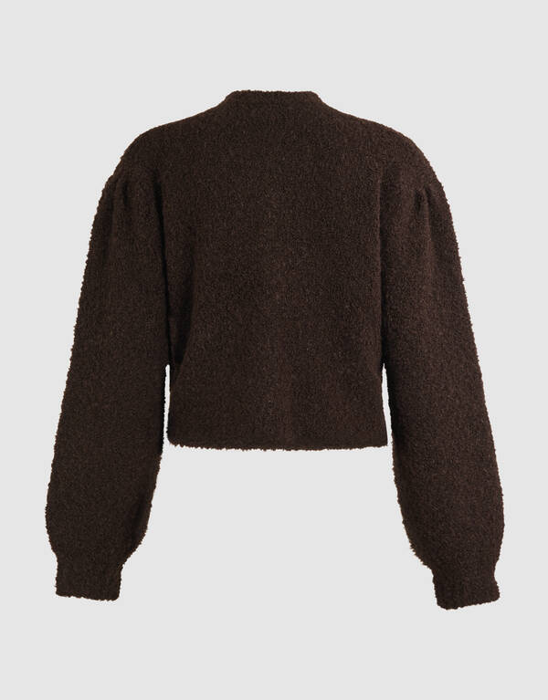 Teddy Knit Vest Bruin SHOEBY WOMEN