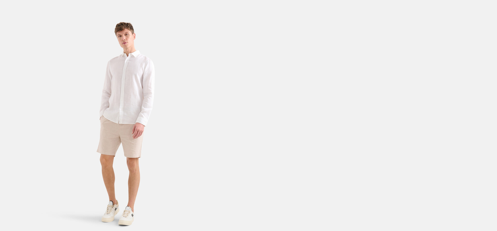 Linnen Short Beige SHOEBY MEN