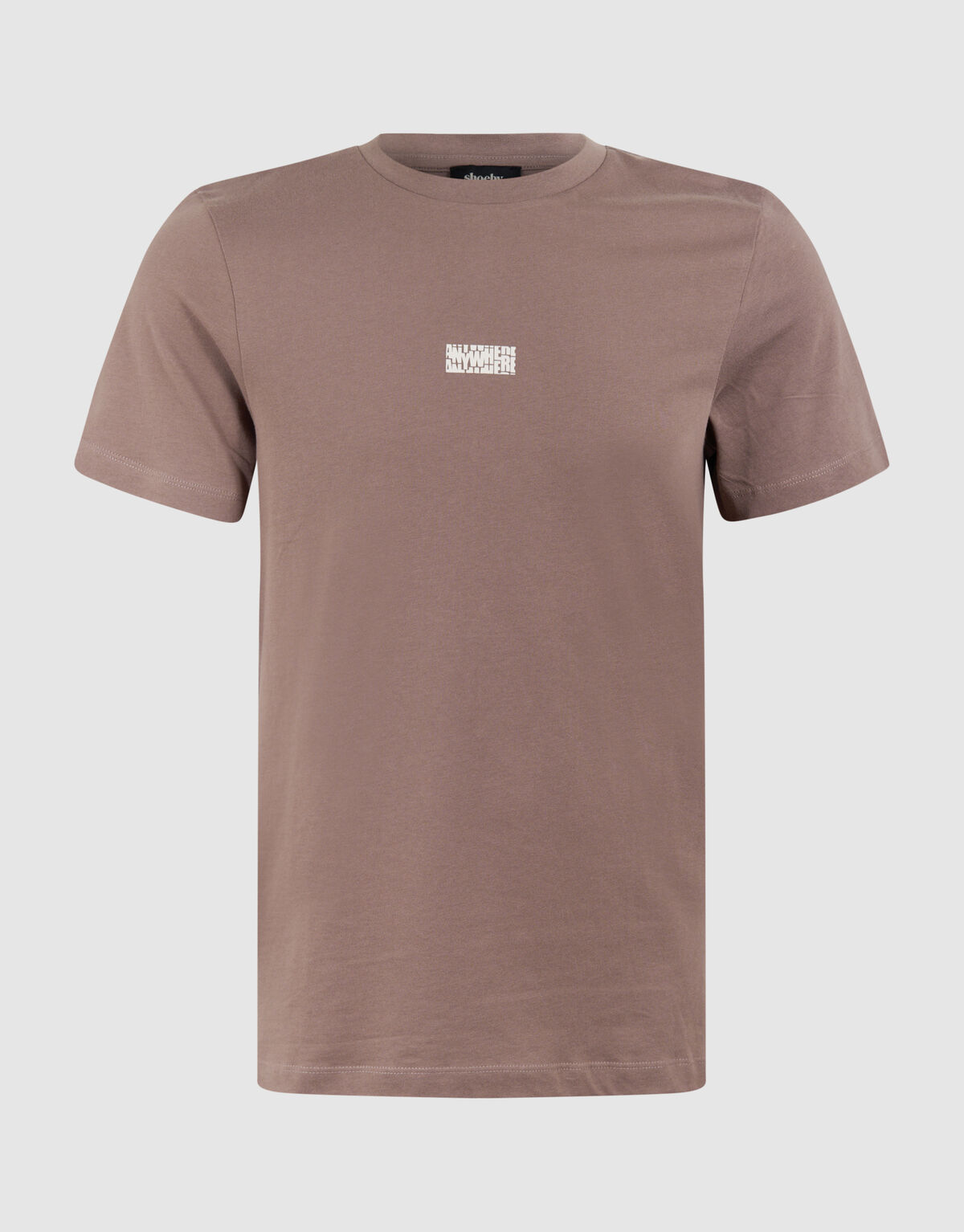 Anywhere Artwork T-shirt Lichtbruin SHOEBY MEN