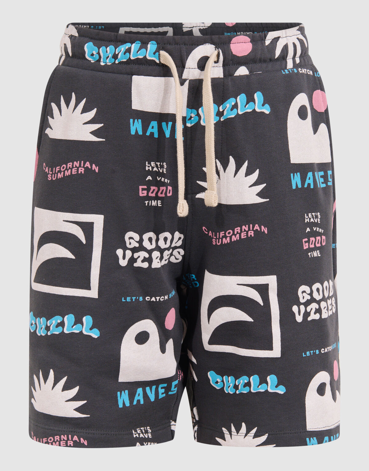 Summer Artwork Short Donkergrijs SHOEBY BOYS