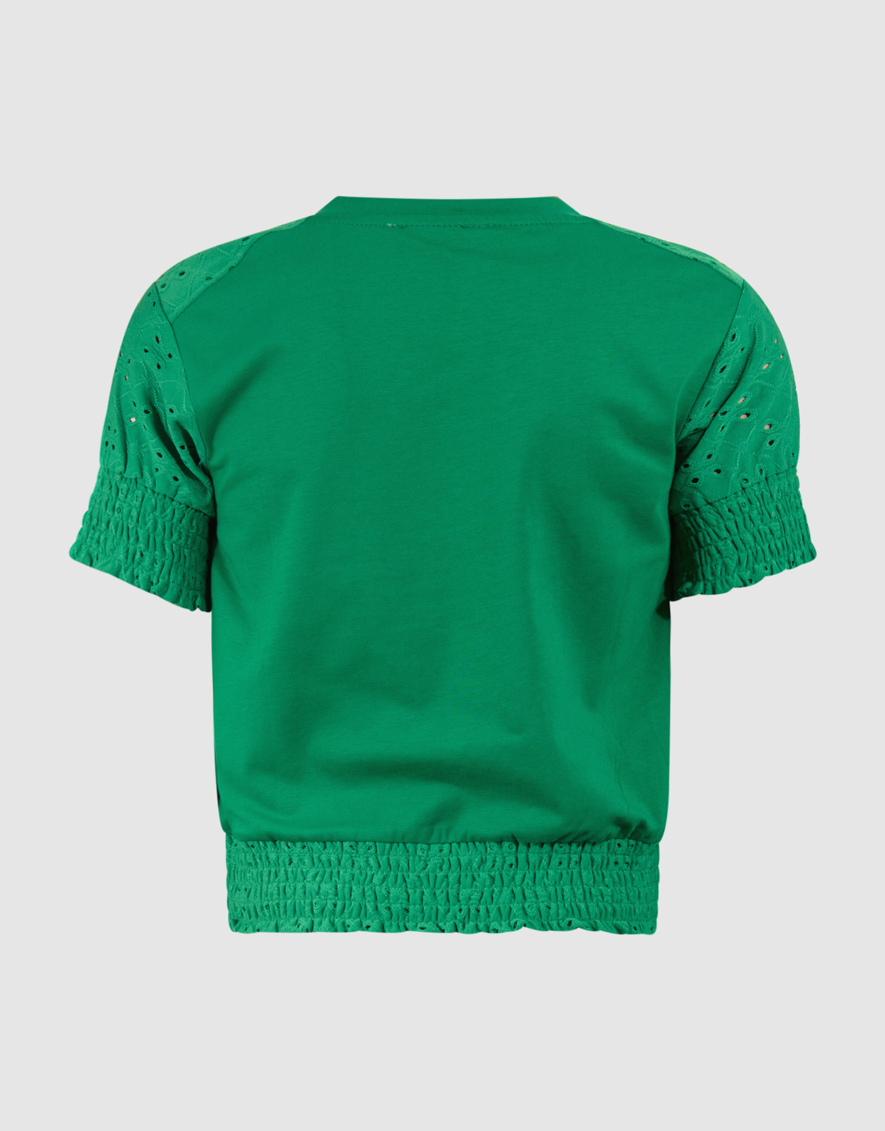Embroidery Top Groen SHOEBY GIRLS