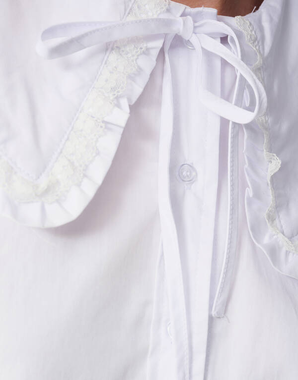 Big Collar Blouse Wit SHOEBY WOMEN
