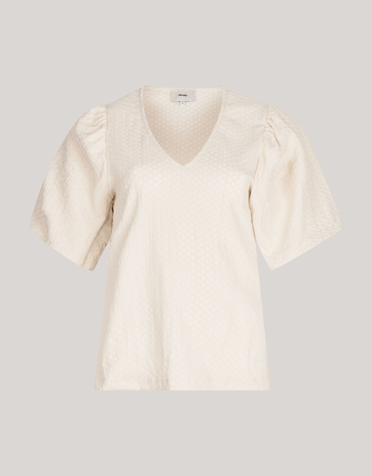 Crinkle T-shirt Gebroken Wit SHOEBY WOMEN