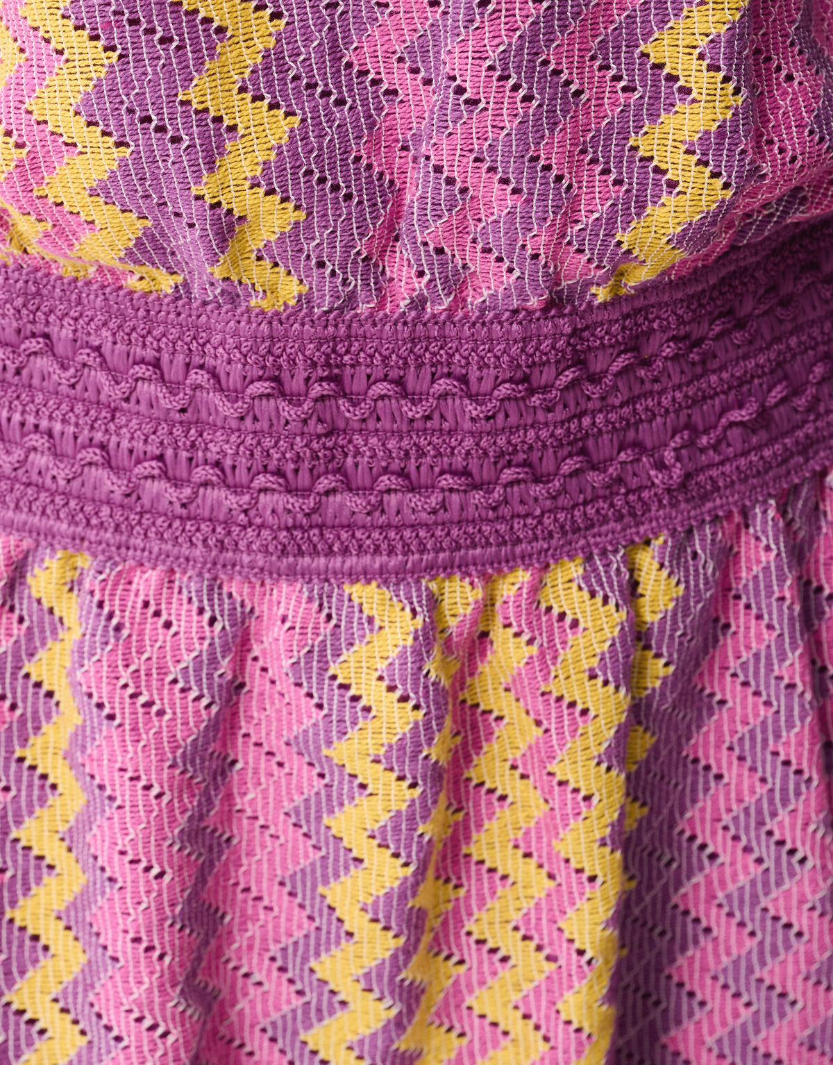 Zigzag crochet Jurk Roze SHOEBY GIRLS