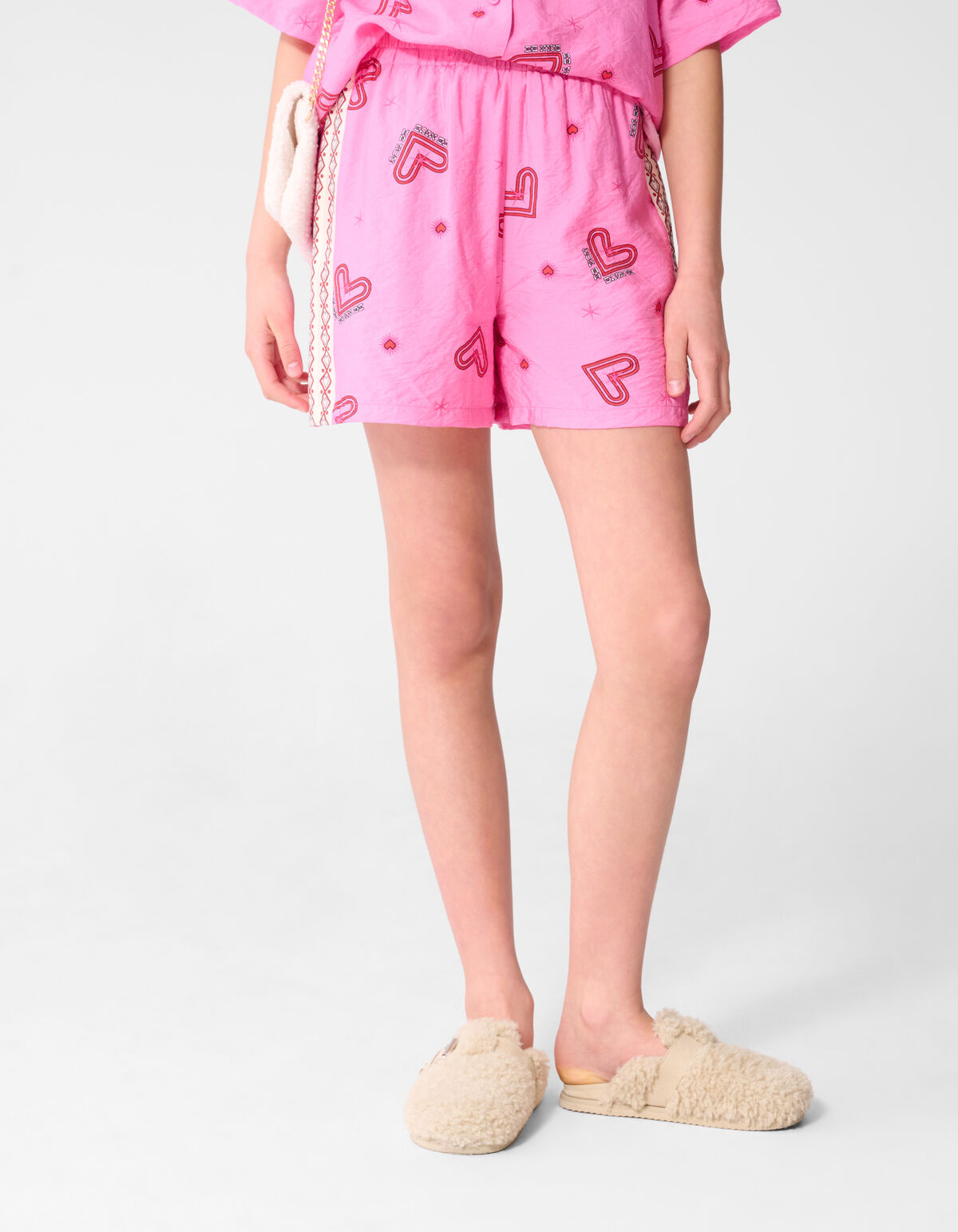 Heart Structuur Short Roze SHOEBY GIRLS