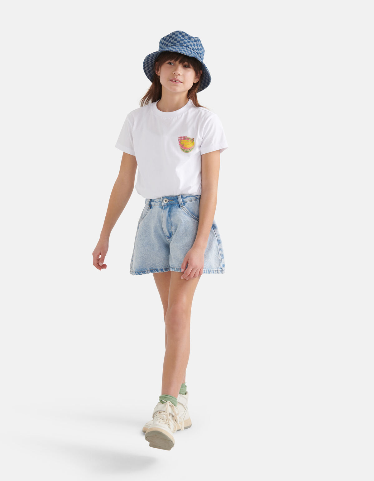 Glitter Artwork T-shirt Wit SHOEBY GIRLS