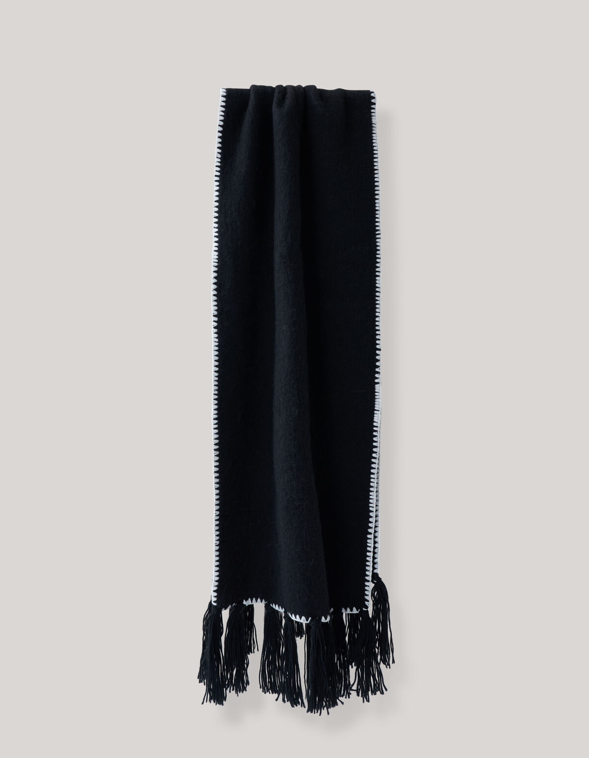 Stitched Sjaal Zwart SHOEBY ACCESSOIRES