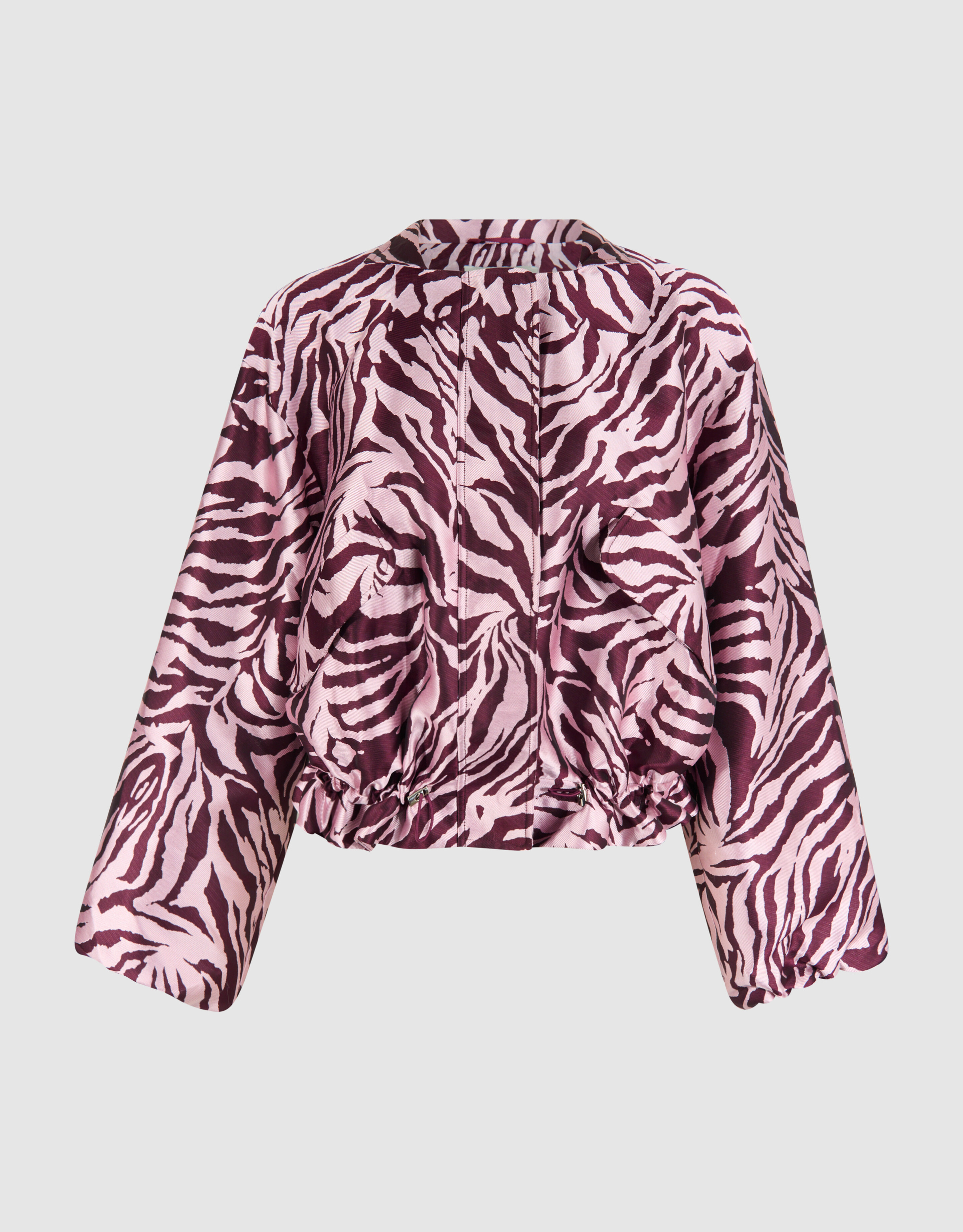 Printed Bomber Donkerrood SHOEBY WOMEN