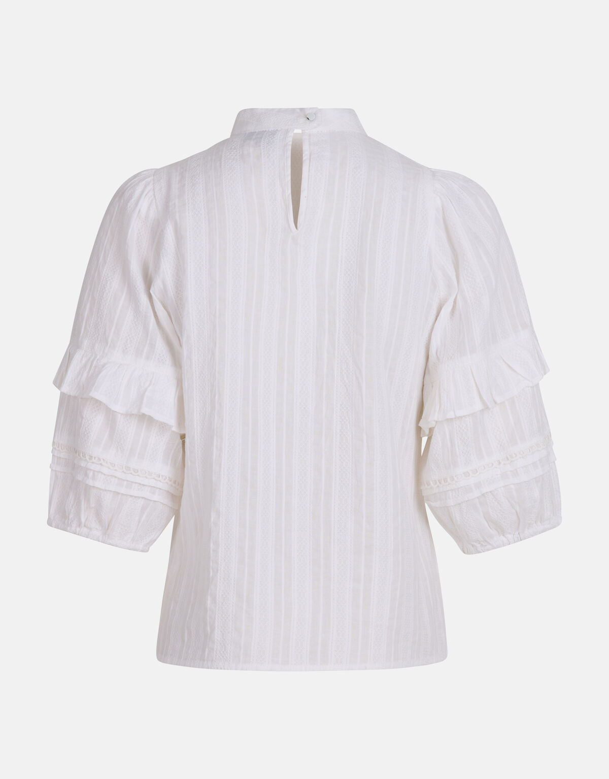 Ruffle Blouse Wit SHOEBY WOMEN