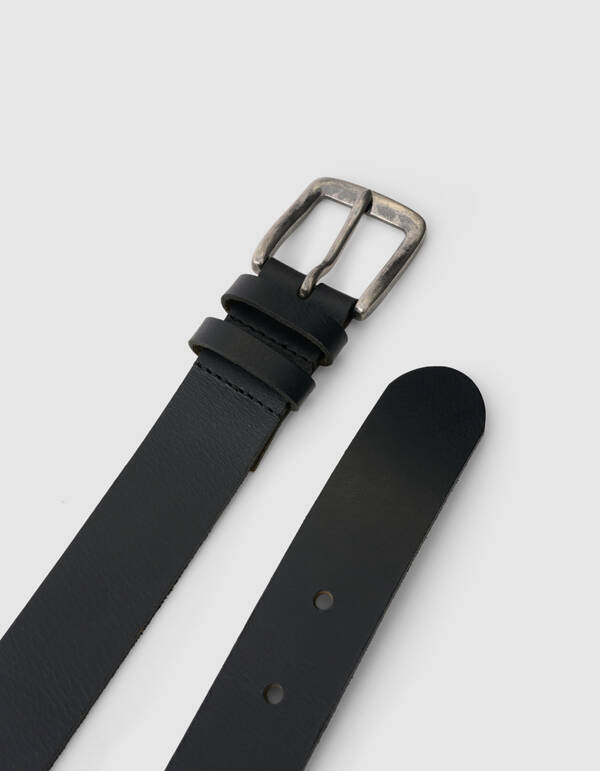 Leren Riem Zwart SHOEBY ACCESSOIRES