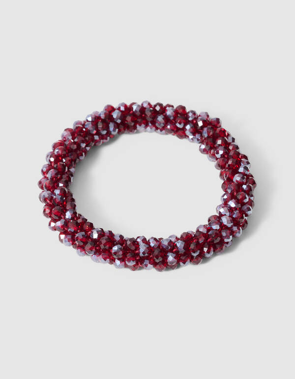 Beaded Elastieken Armband Rood SHOEBY ACCESSOIRES