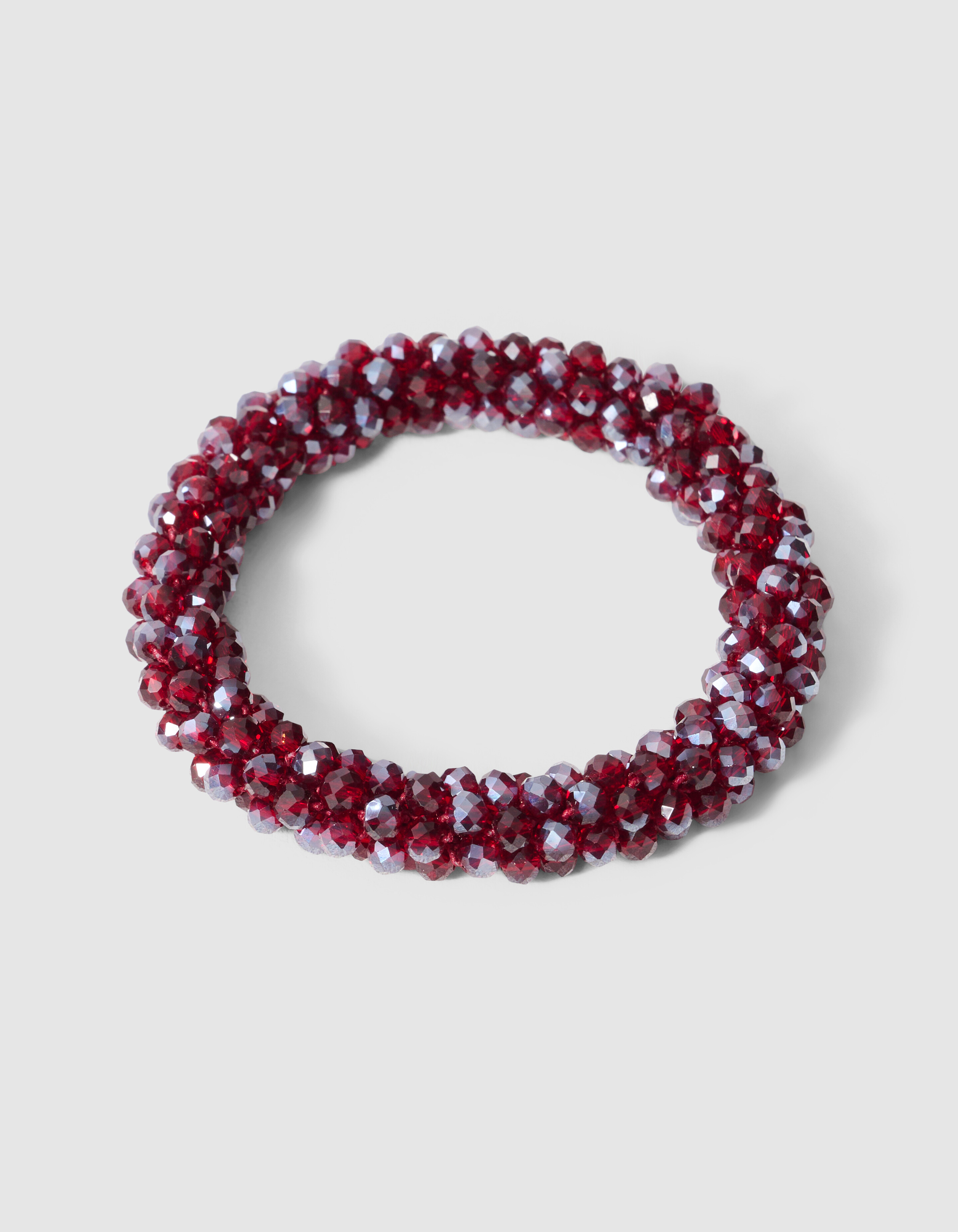 Beaded Elastieken Armband Rood SHOEBY ACCESSOIRES