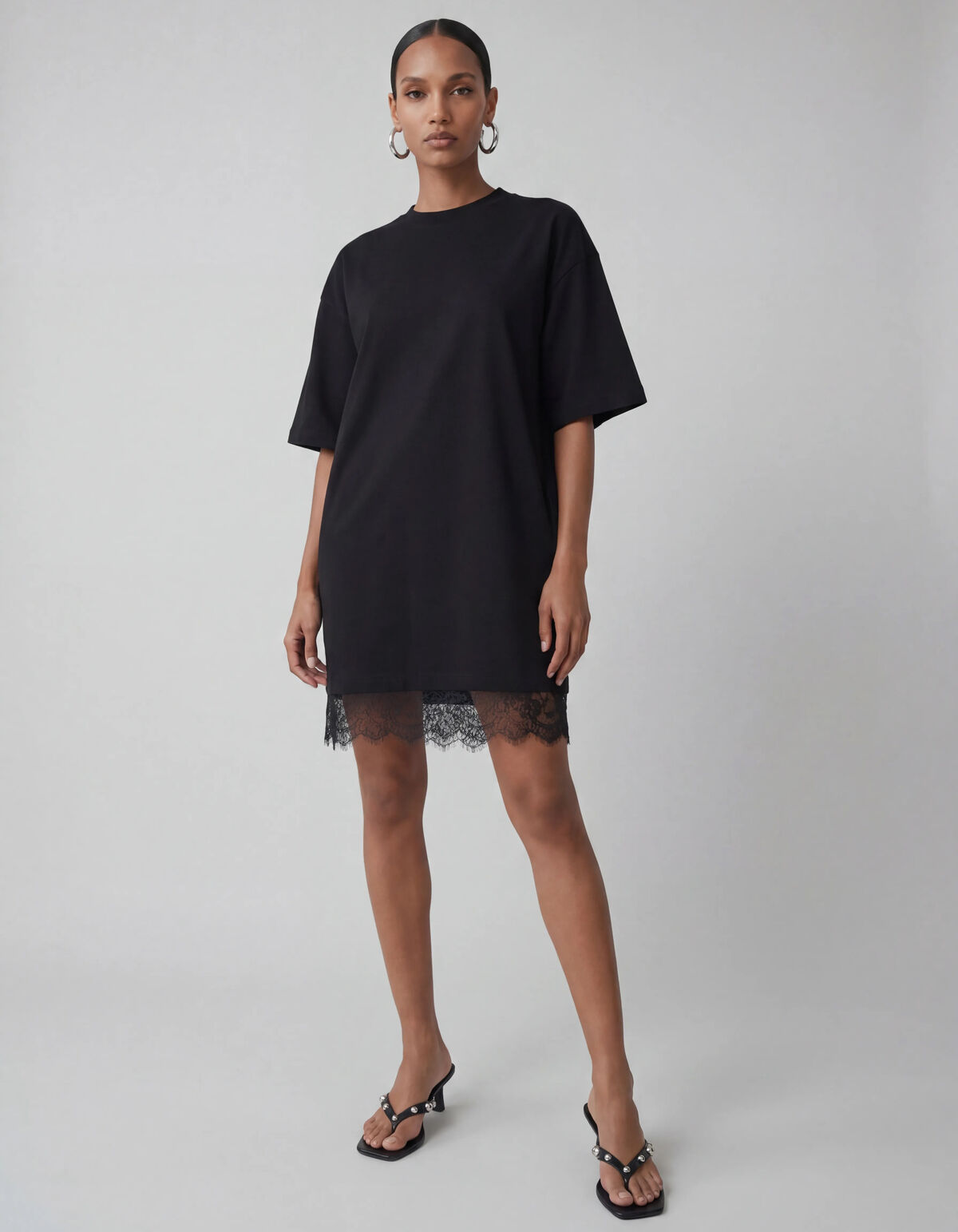 Kanten Mini Jurk Zwart SHOEBY WOMEN