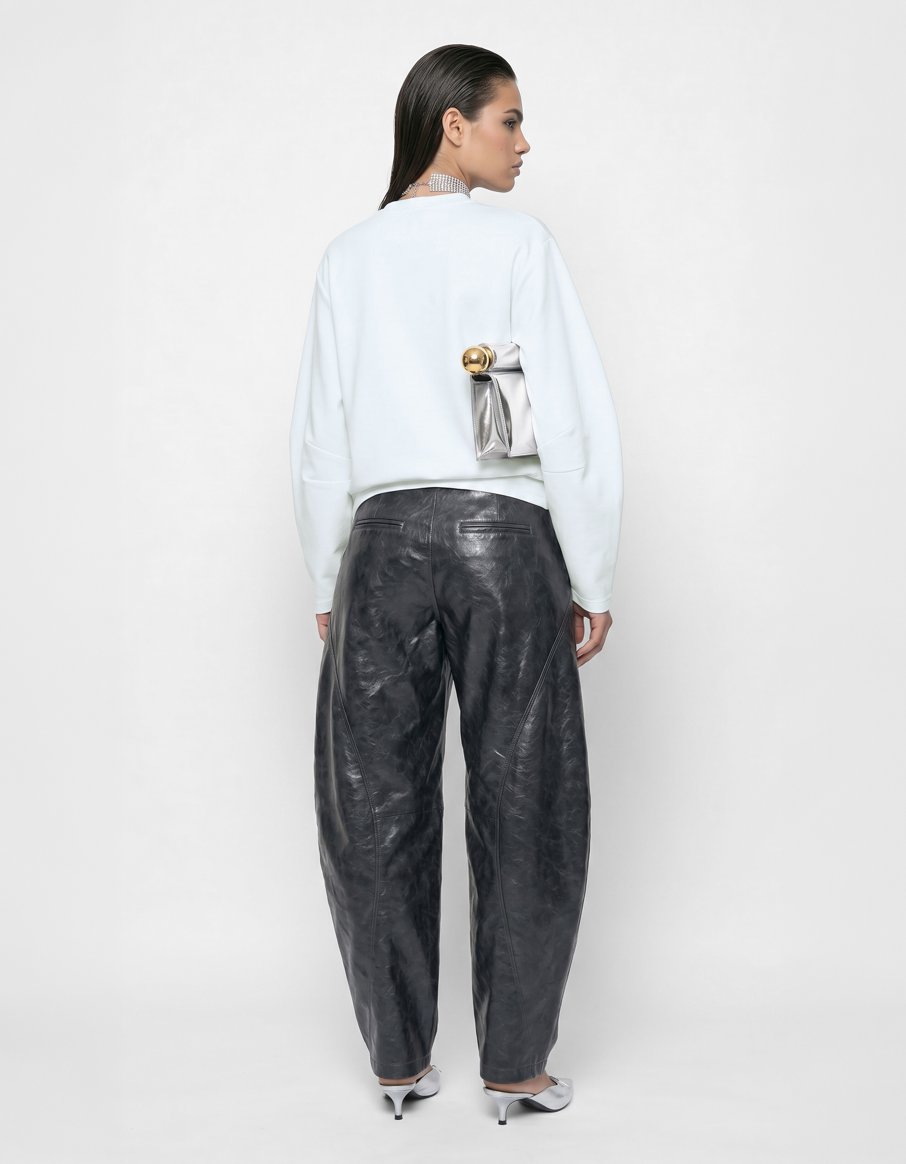 Egg Shape Longsleeve T-shirt Wit SHOEBY WOMEN