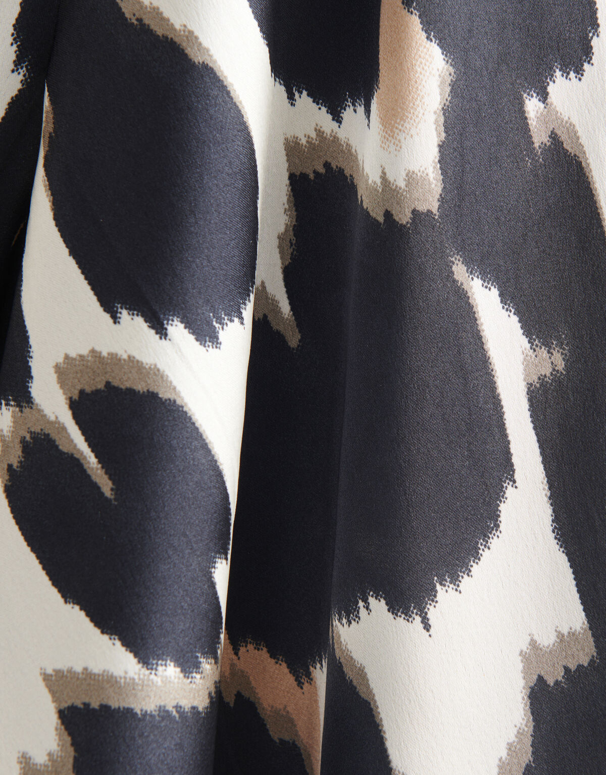 Leopard Midi Jurk Gebroken Wit SHOEBY WOMEN