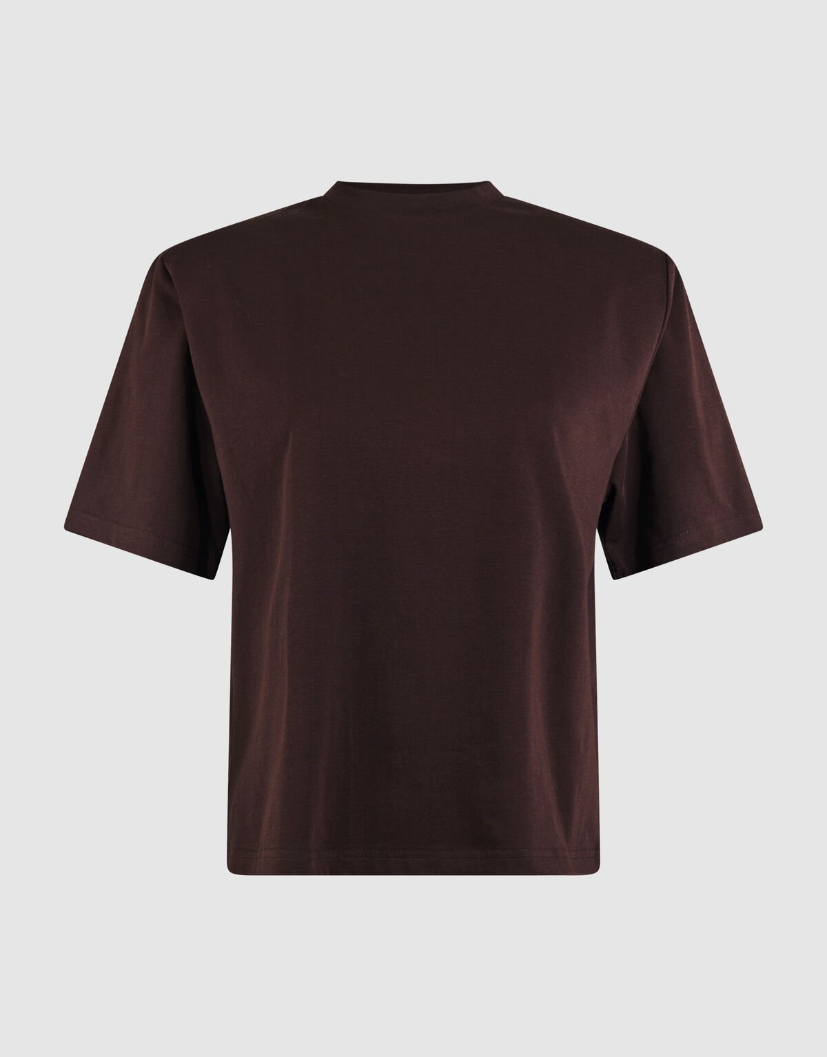 Padded T-shirt Donkerbruin SHOEBY WOMEN