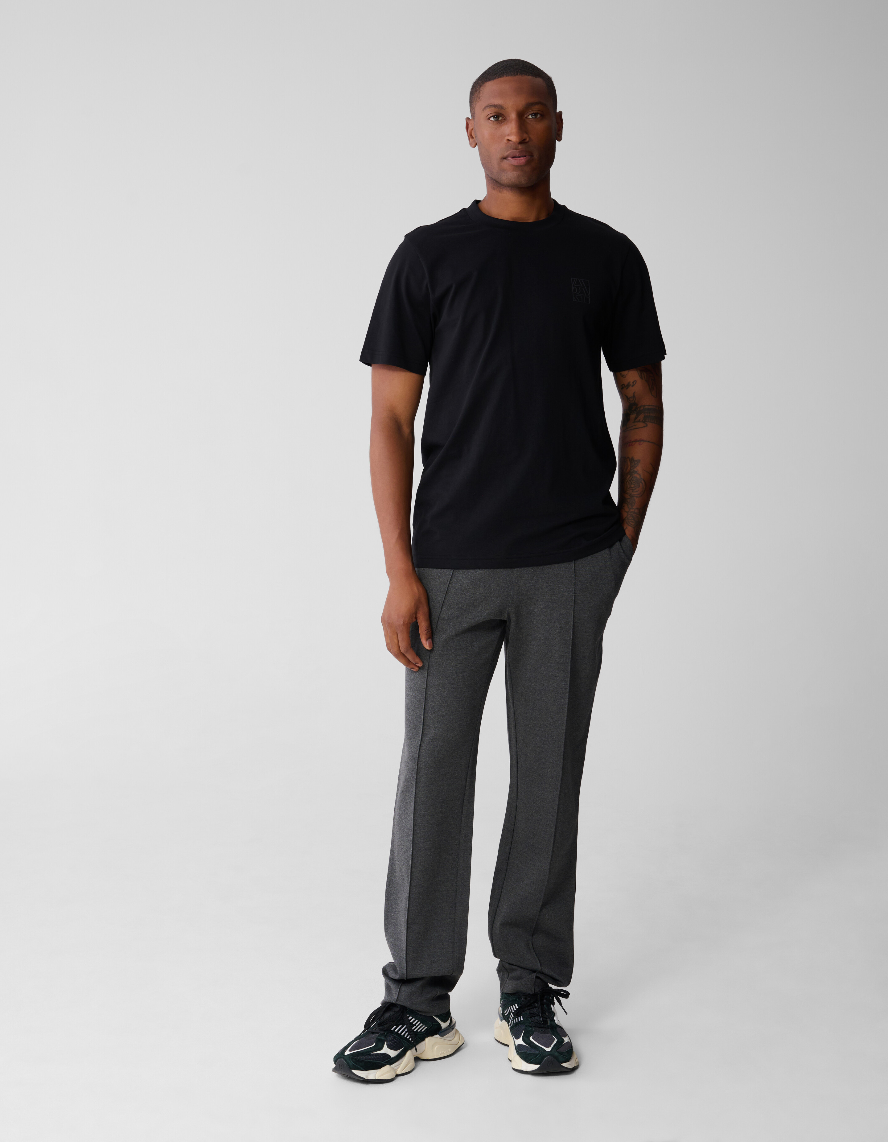 Regular Fit Broek Grijs SHOEBY MEN