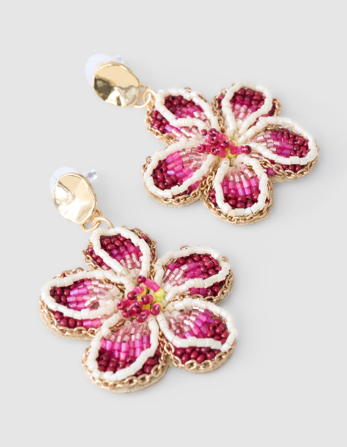 Tropical Oorbellen Roze SHOEBY ACCESSOIRES