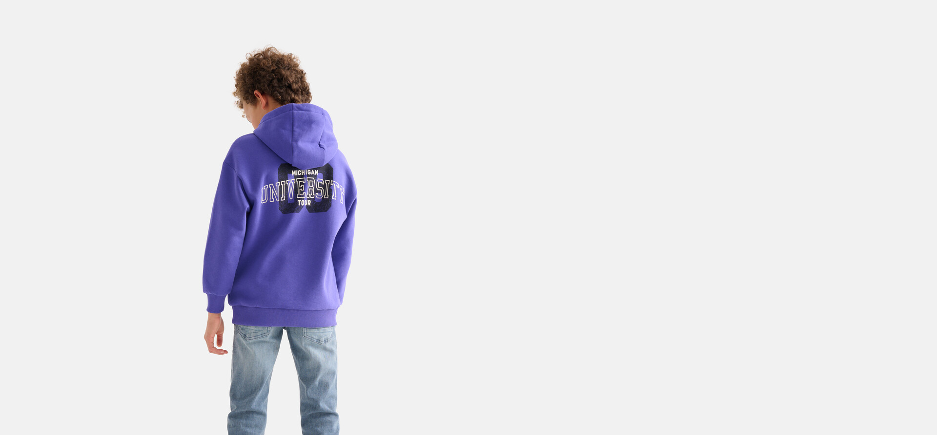 Printed Hoodie Paars SHOEBY BOYS
