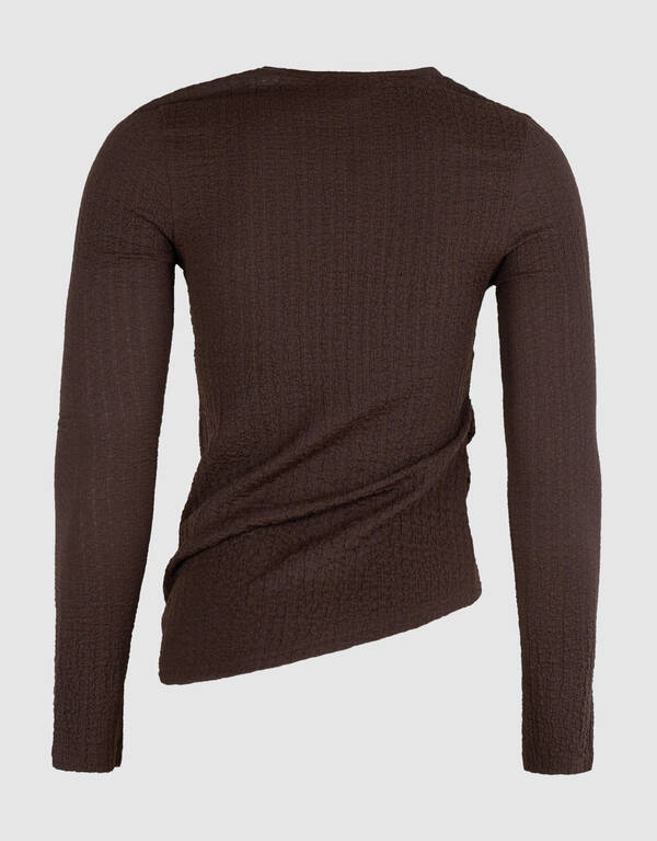 Asymmetrische Top Donkerbruin SHOEBY WOMEN