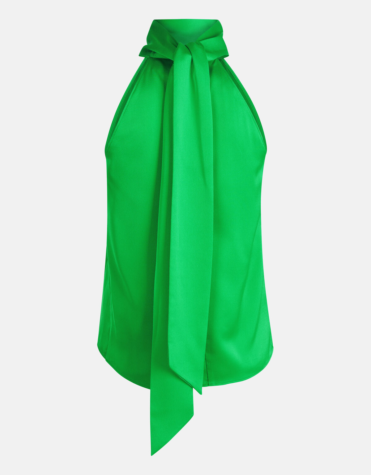 Satijnen Halter Top Groen By Mieke SHOEBY WOMEN