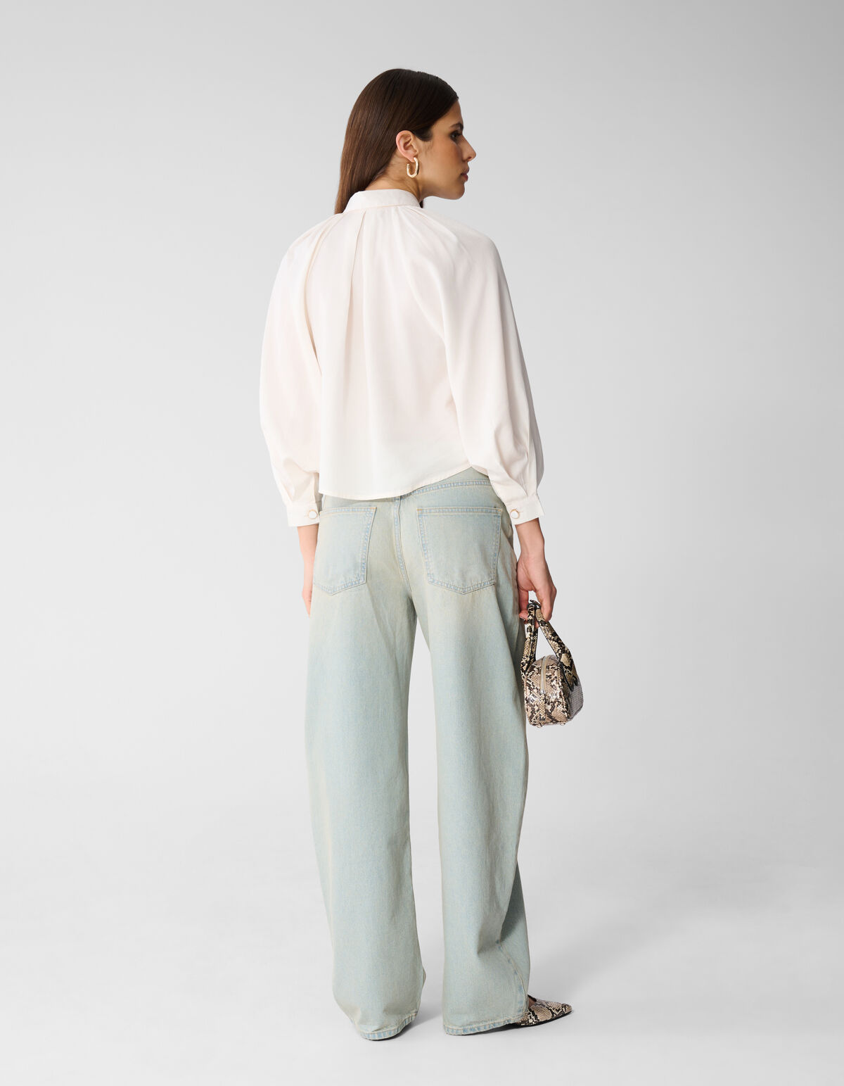 Soft Twill Blouse Gebroken Wit SHOEBY WOMEN