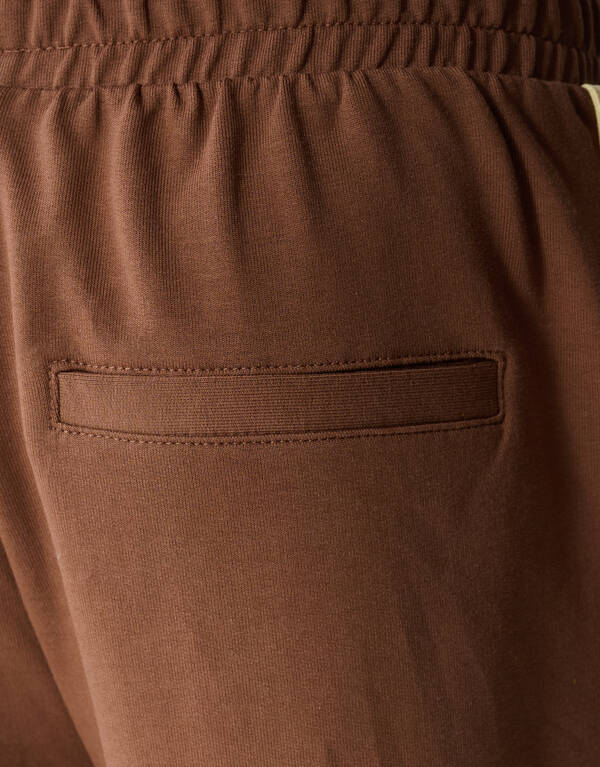 Sporty Wide Leg Fit Broek Bruin SHOEBY GIRLS