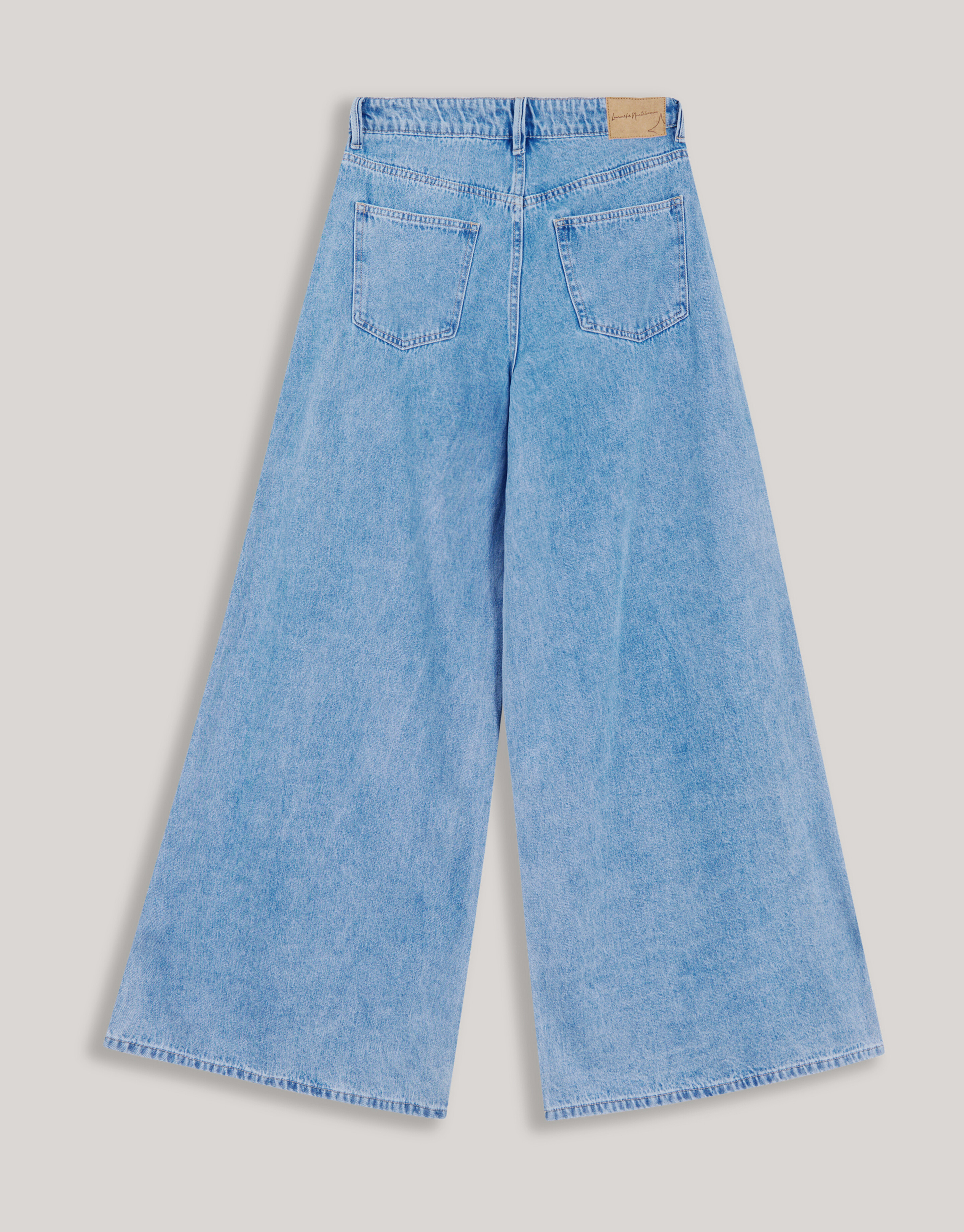 Ultra Wide Leg Fit Jeans Blauw By Lonneke SHOEBY WOMEN
