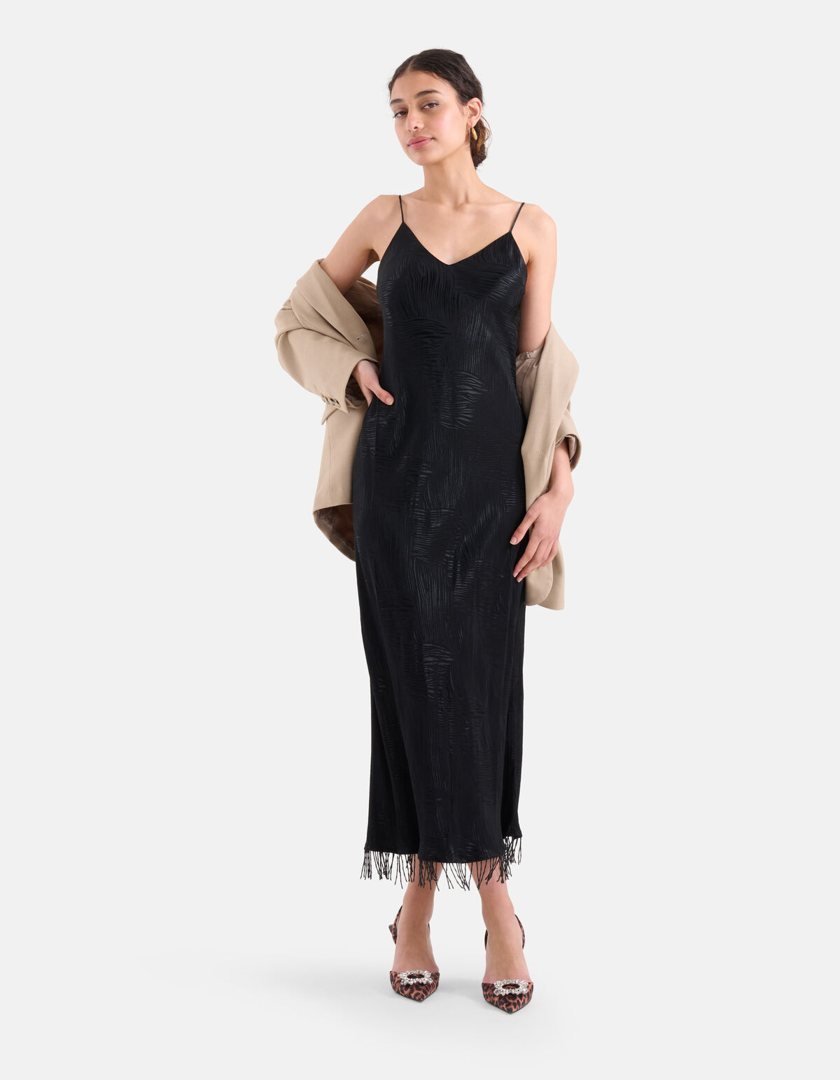Fringe Jurk Zwart SHOEBY WOMEN