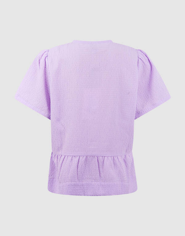 Strik Stripe Blouse Lichtpaars SHOEBY GIRLS