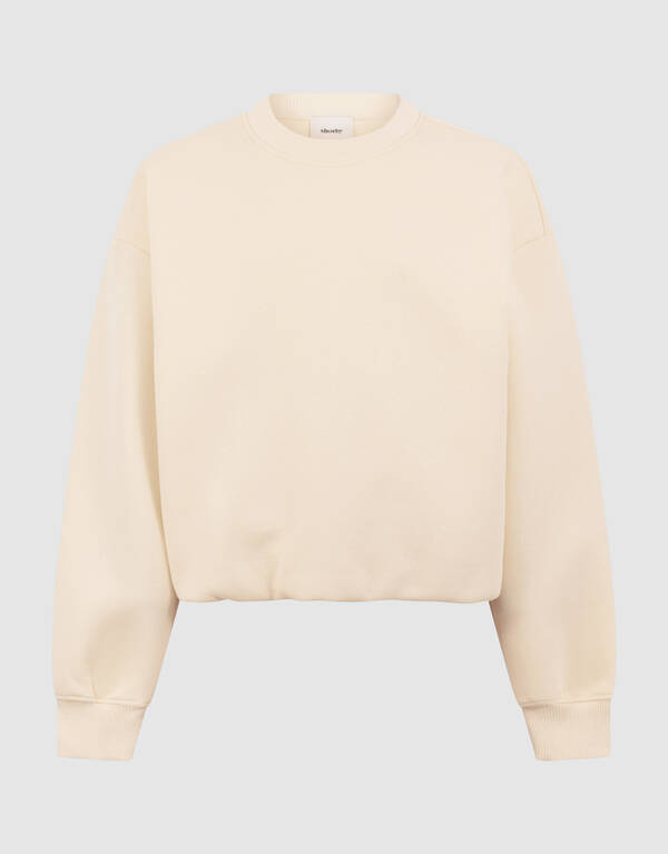 Glitter Balloon Fit Sweater Gebroken Wit SHOEBY GIRLS