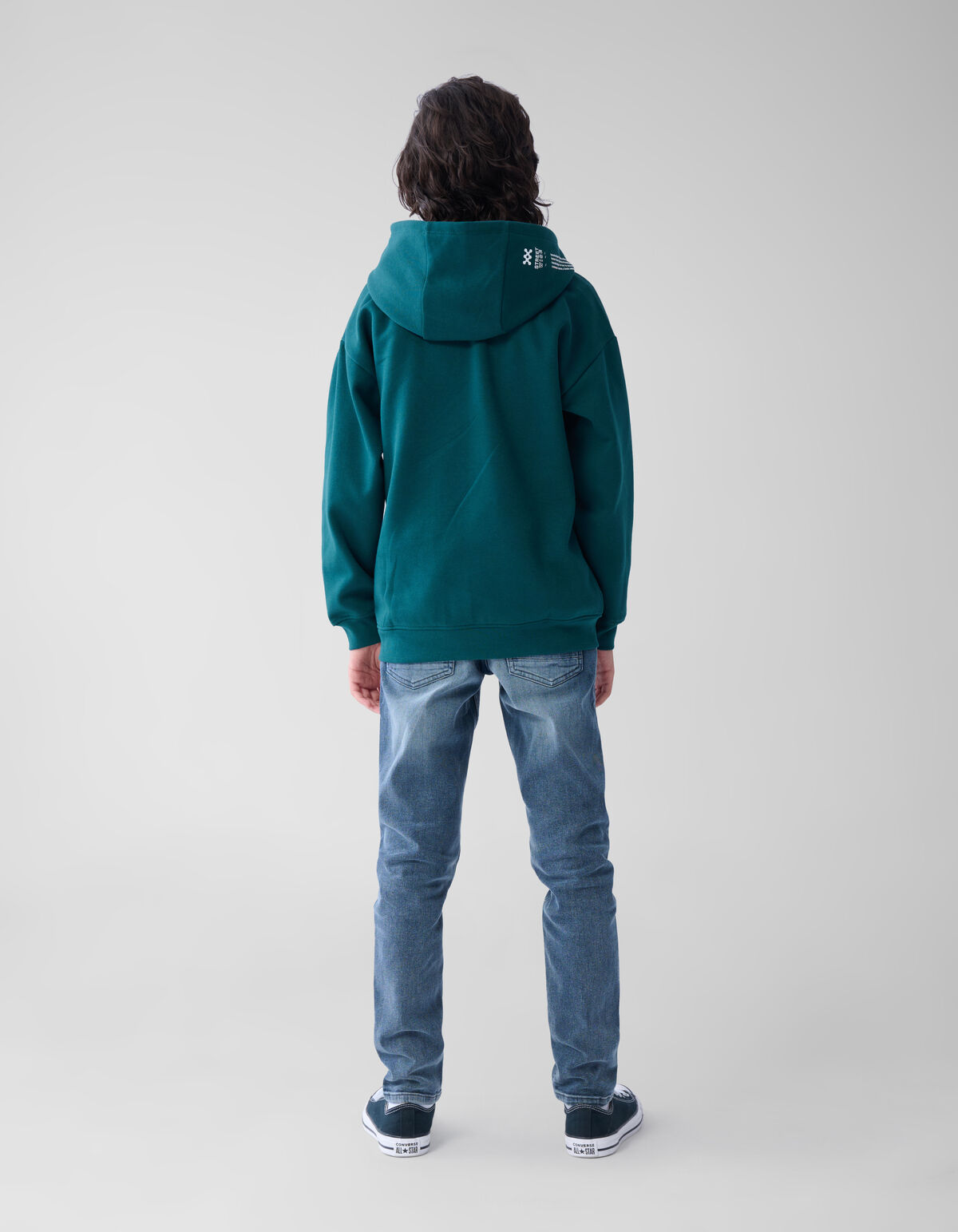 Basis Artwork Hoodie Donkergroen SHOEBY BOYS