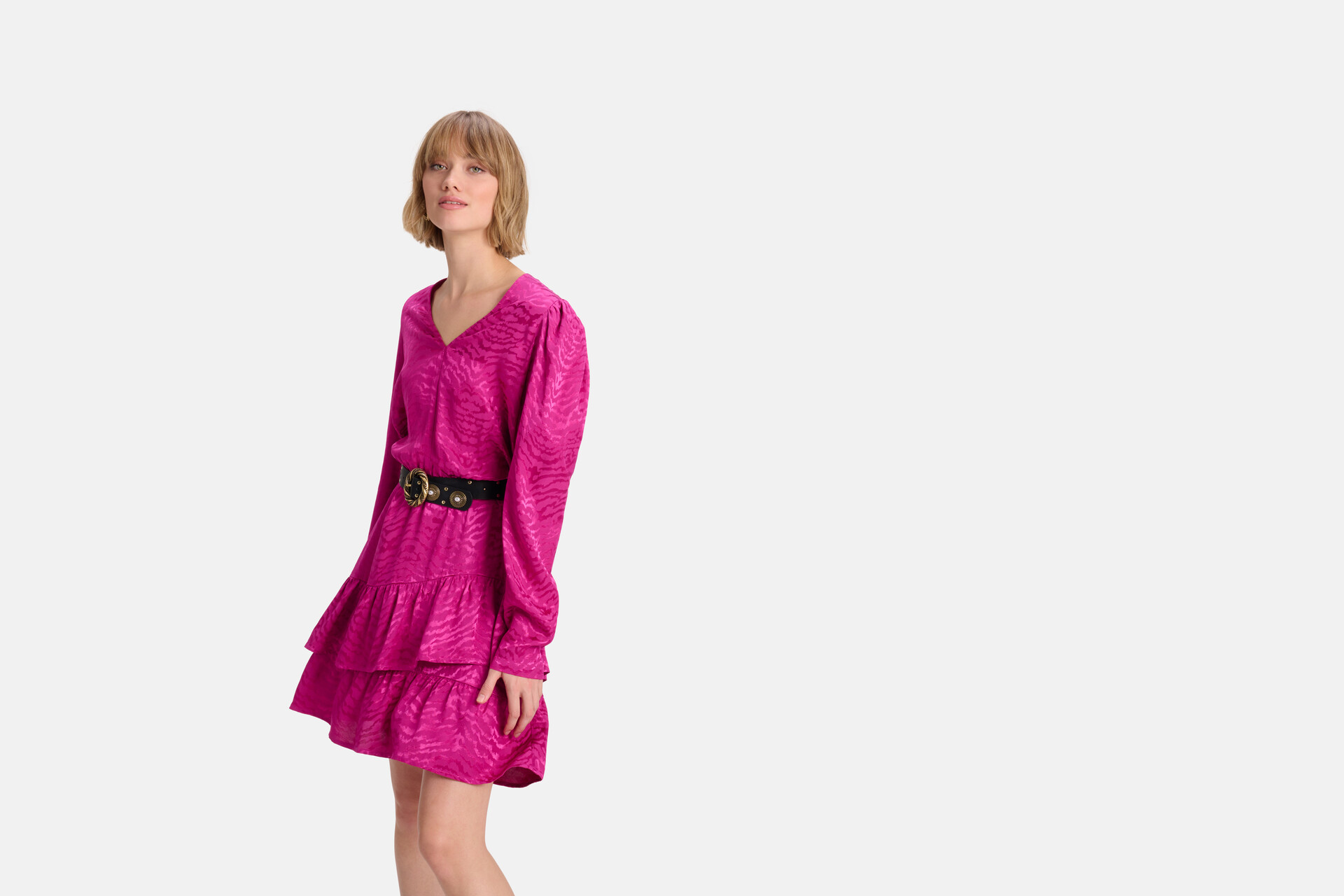 Jacquard Jurk Roze SHOEBY WOMEN