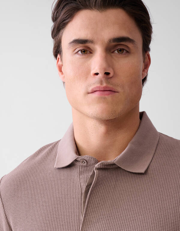 Structuur Polo Lichtbruin SHOEBY MEN